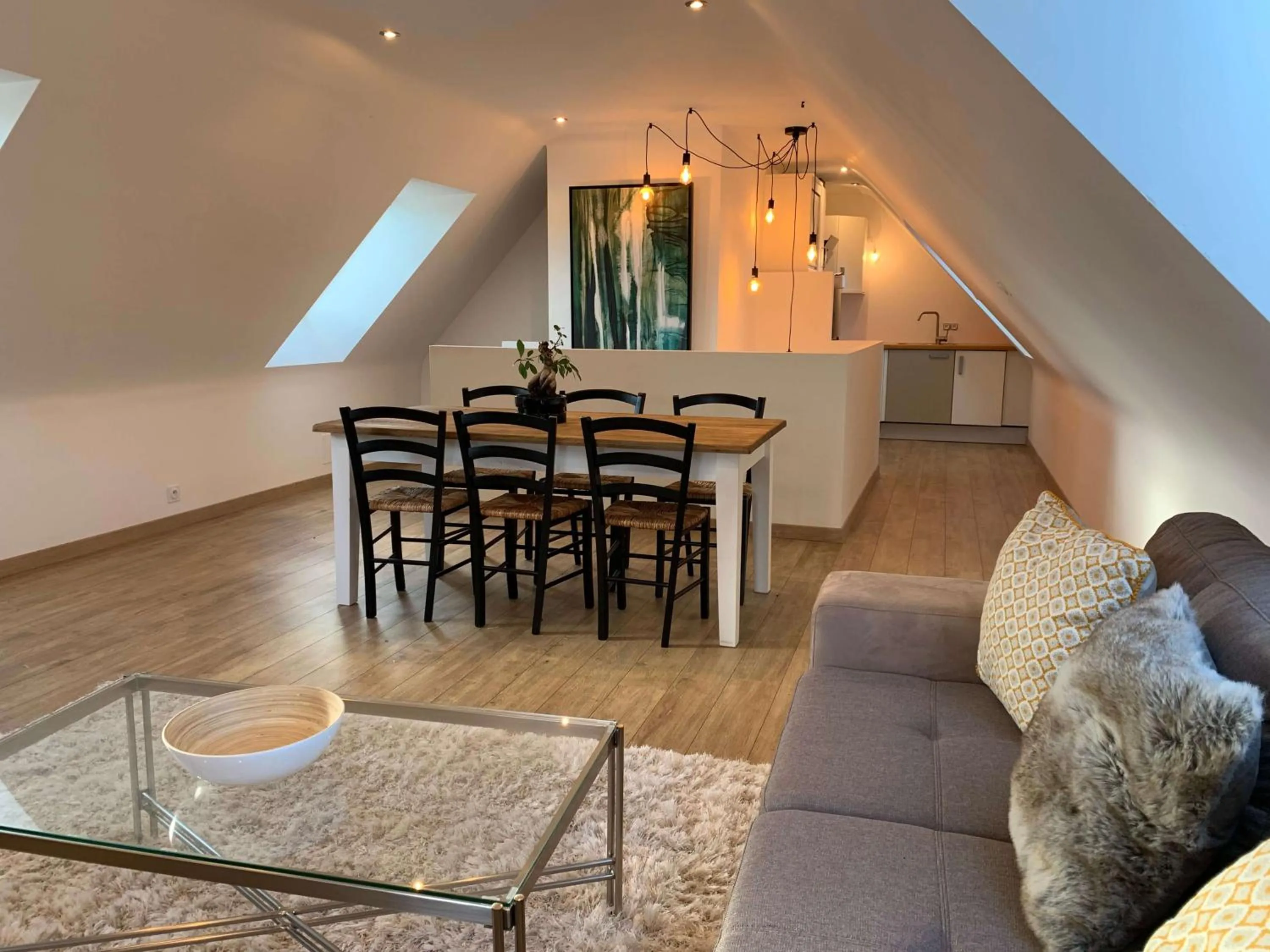 Living room in Les Villas d Onalou Kergastel