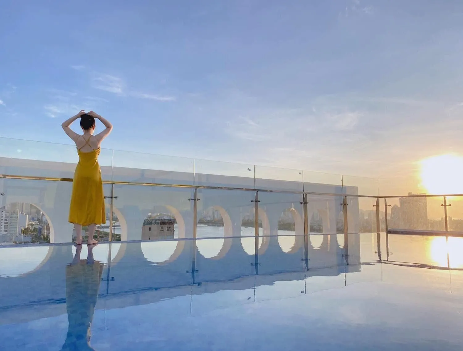 Swimming pool in Gold Plaza Hotel Da Nang