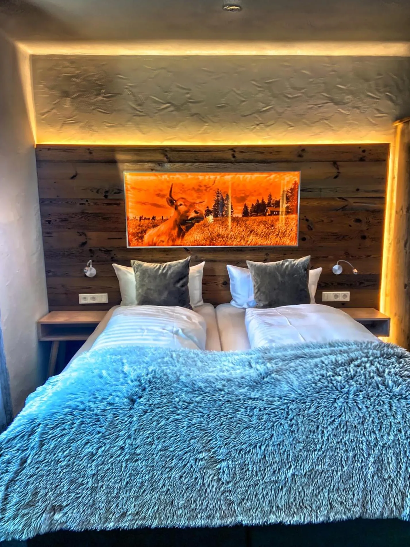 Bed in Hotel Nuhnetal