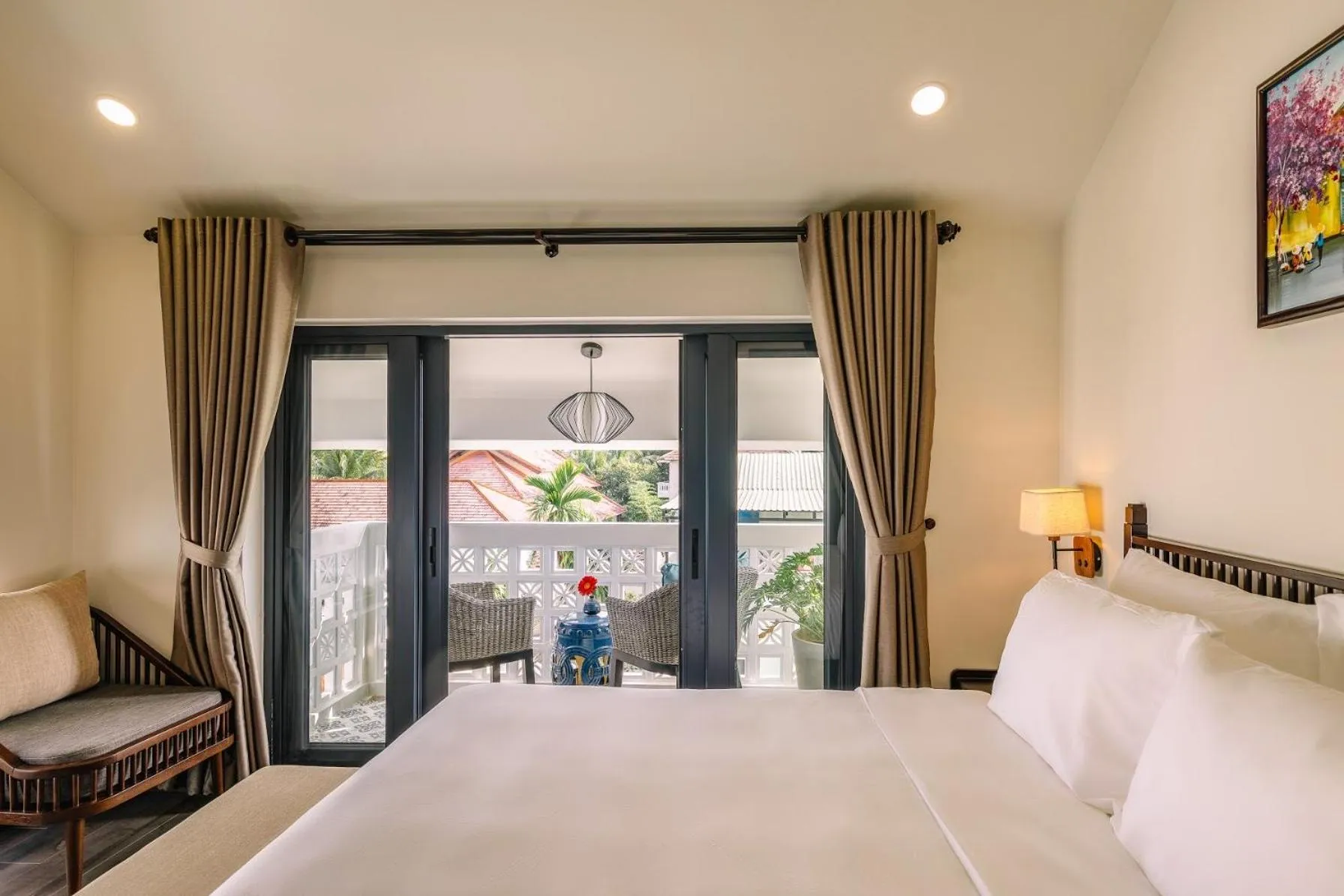 Bed in Volar de Faifo Villa