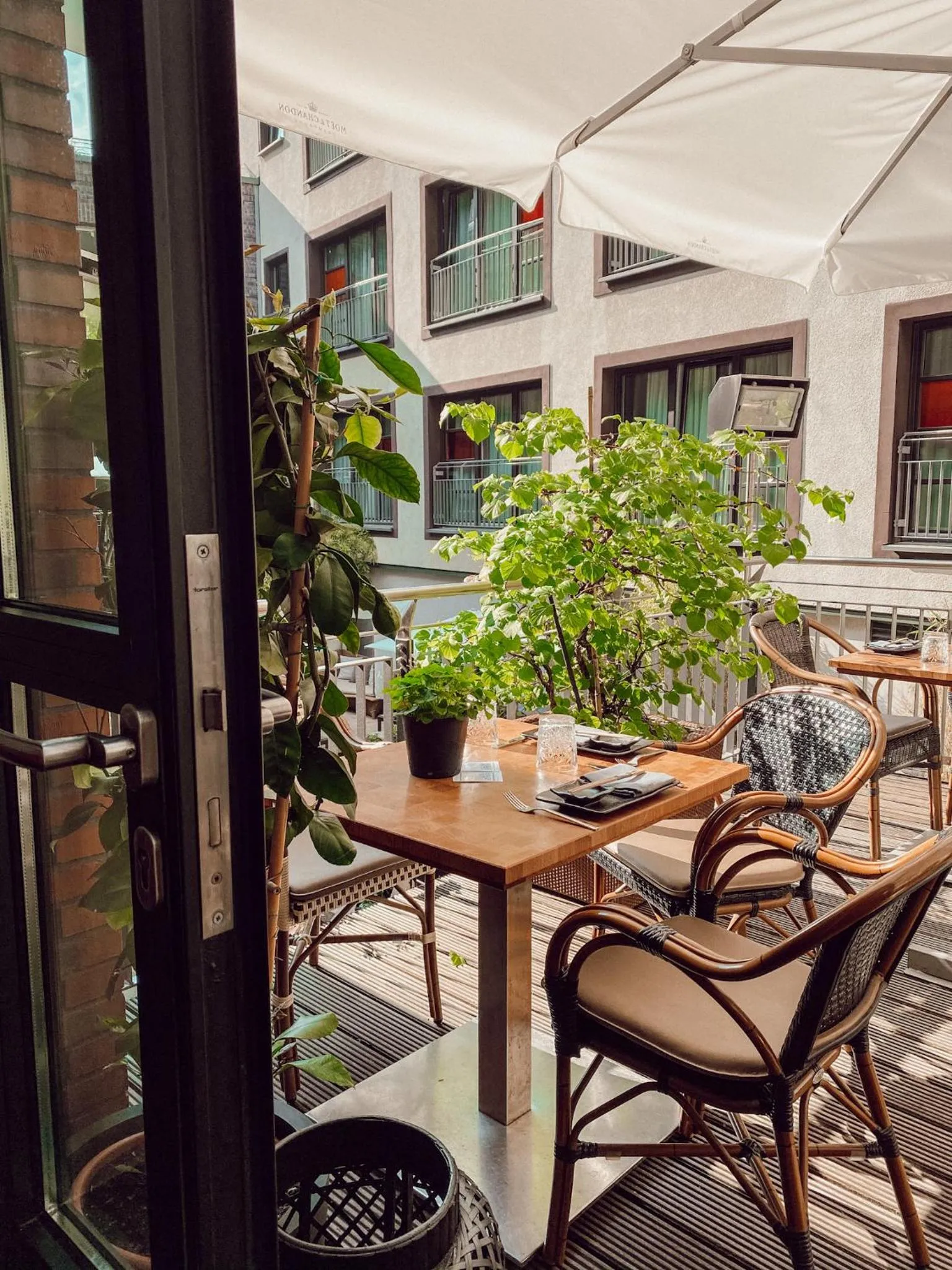 Balcony/Terrace in east Hotel Hamburg