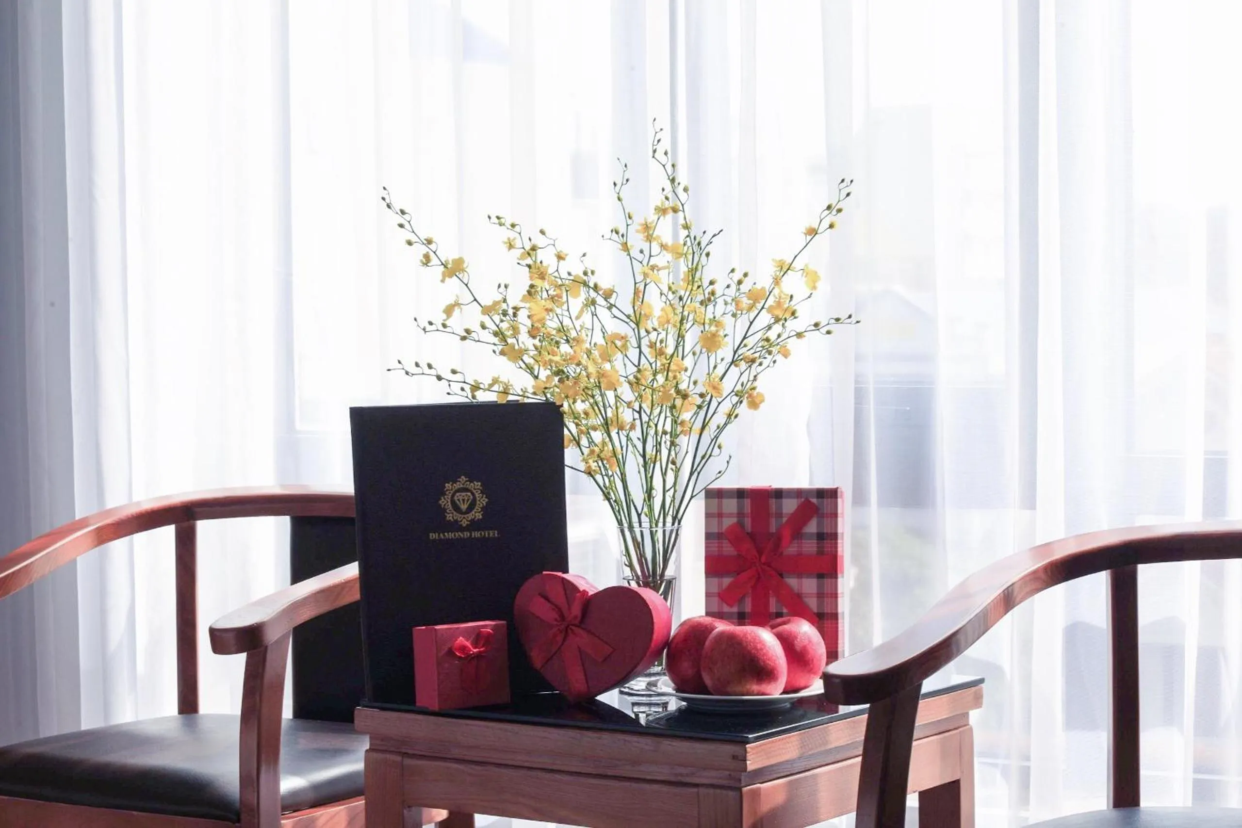 Seating area in Diamond Hotel