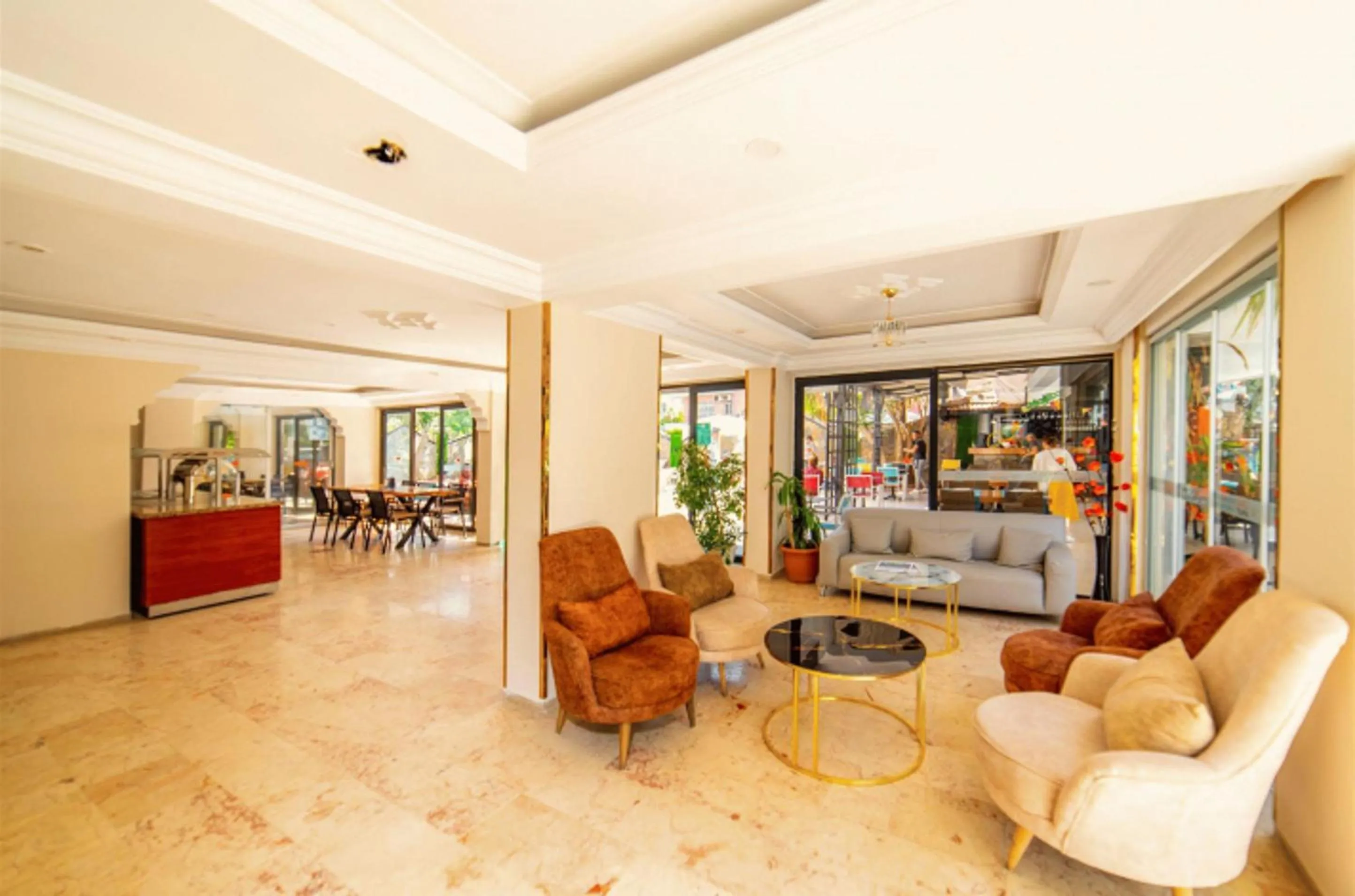 Lobby or reception in Kleopatra ICARIA Apart Hotel