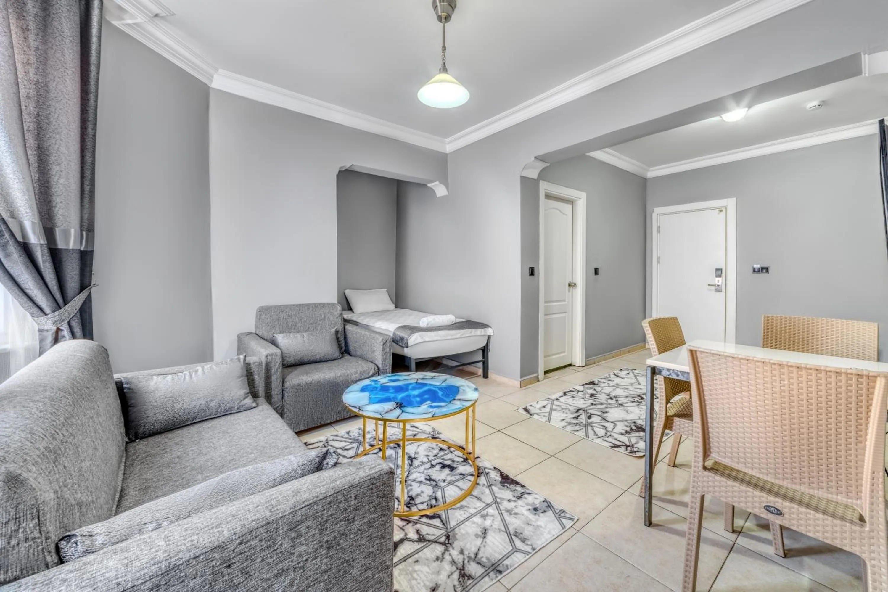 Living room in Kleopatra ICARIA Apart Hotel