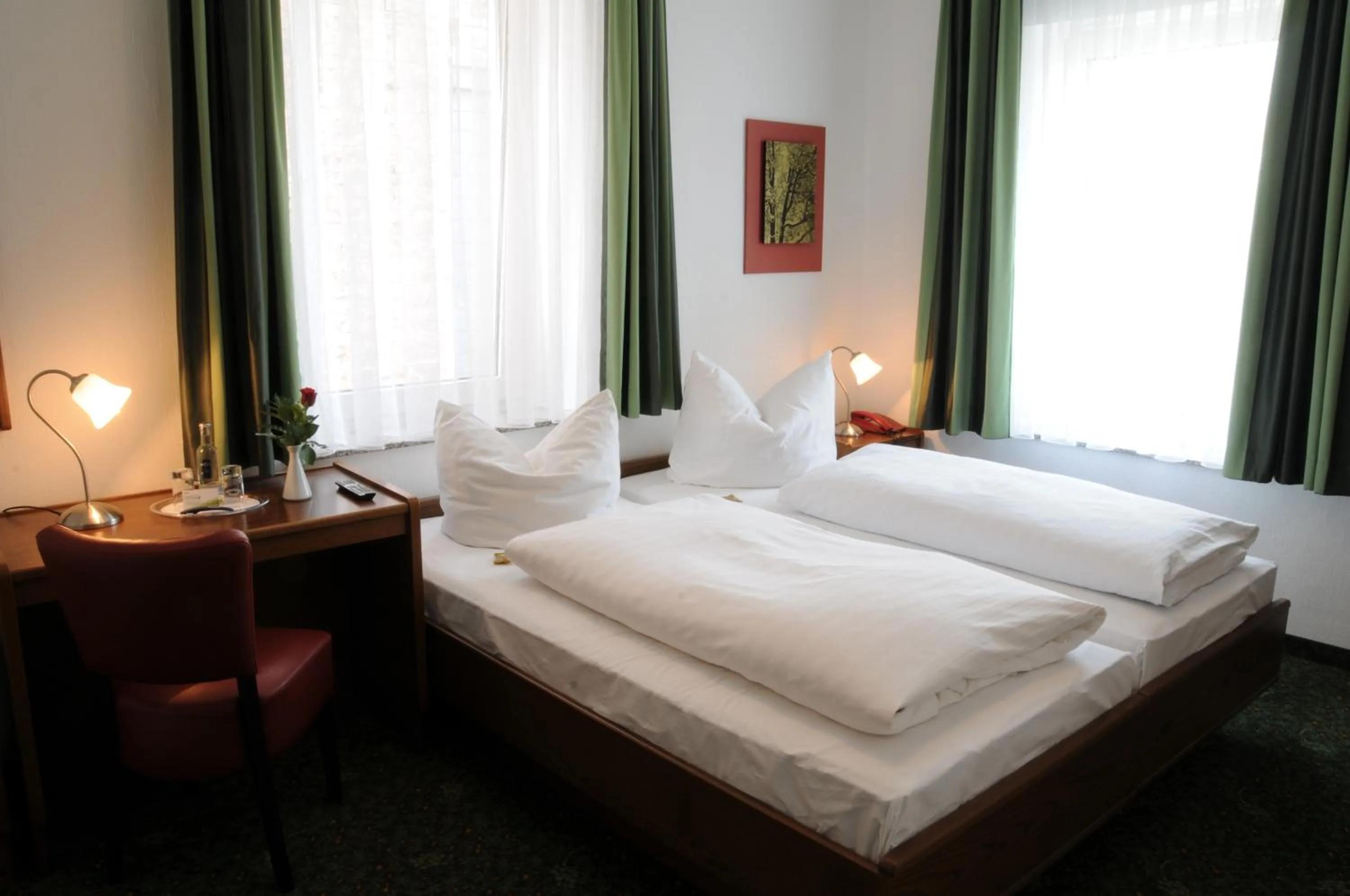 Photo of the whole room, Bed in Hotel Zur Traube