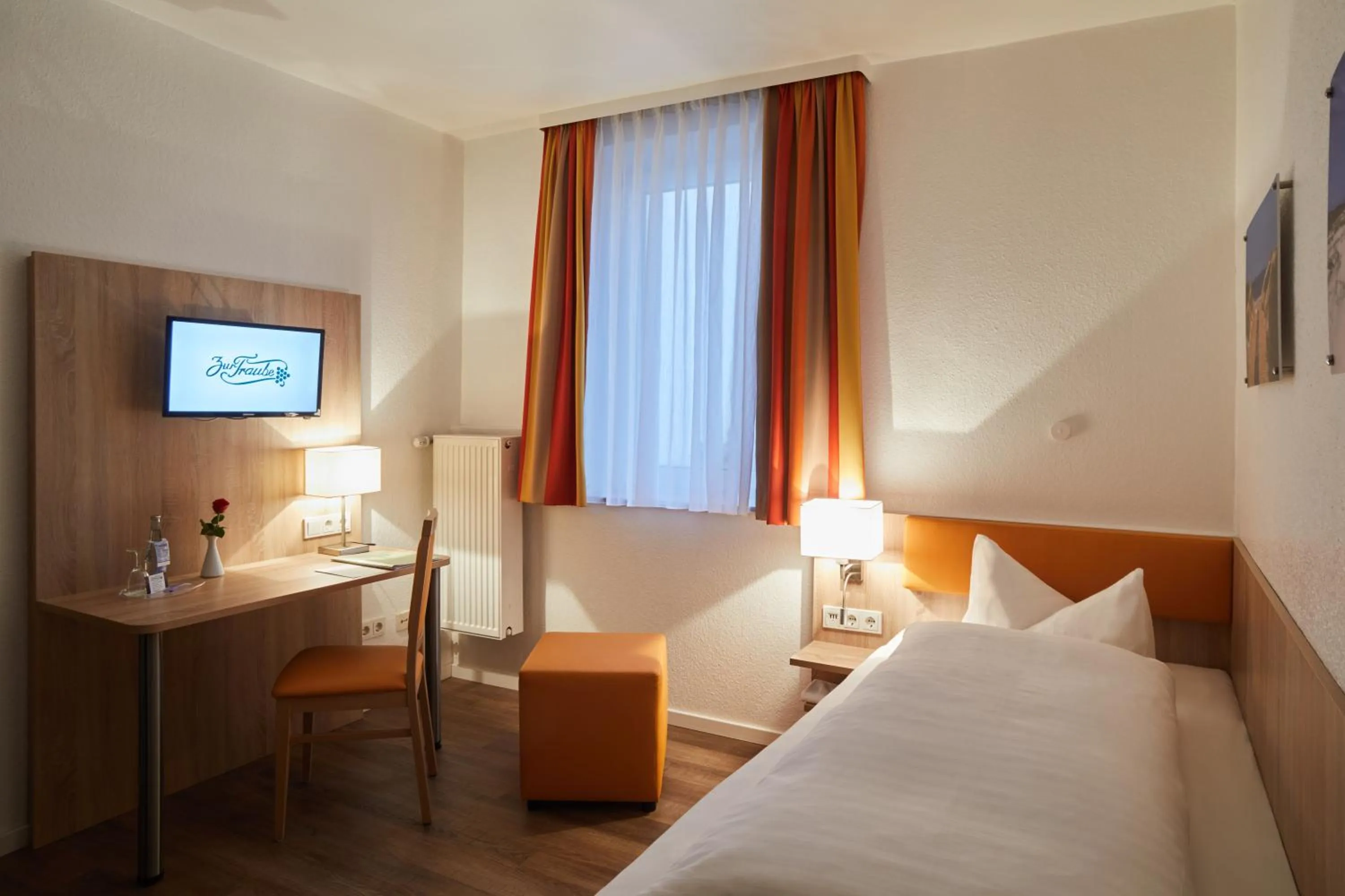 Photo of the whole room, Bed in Hotel Zur Traube