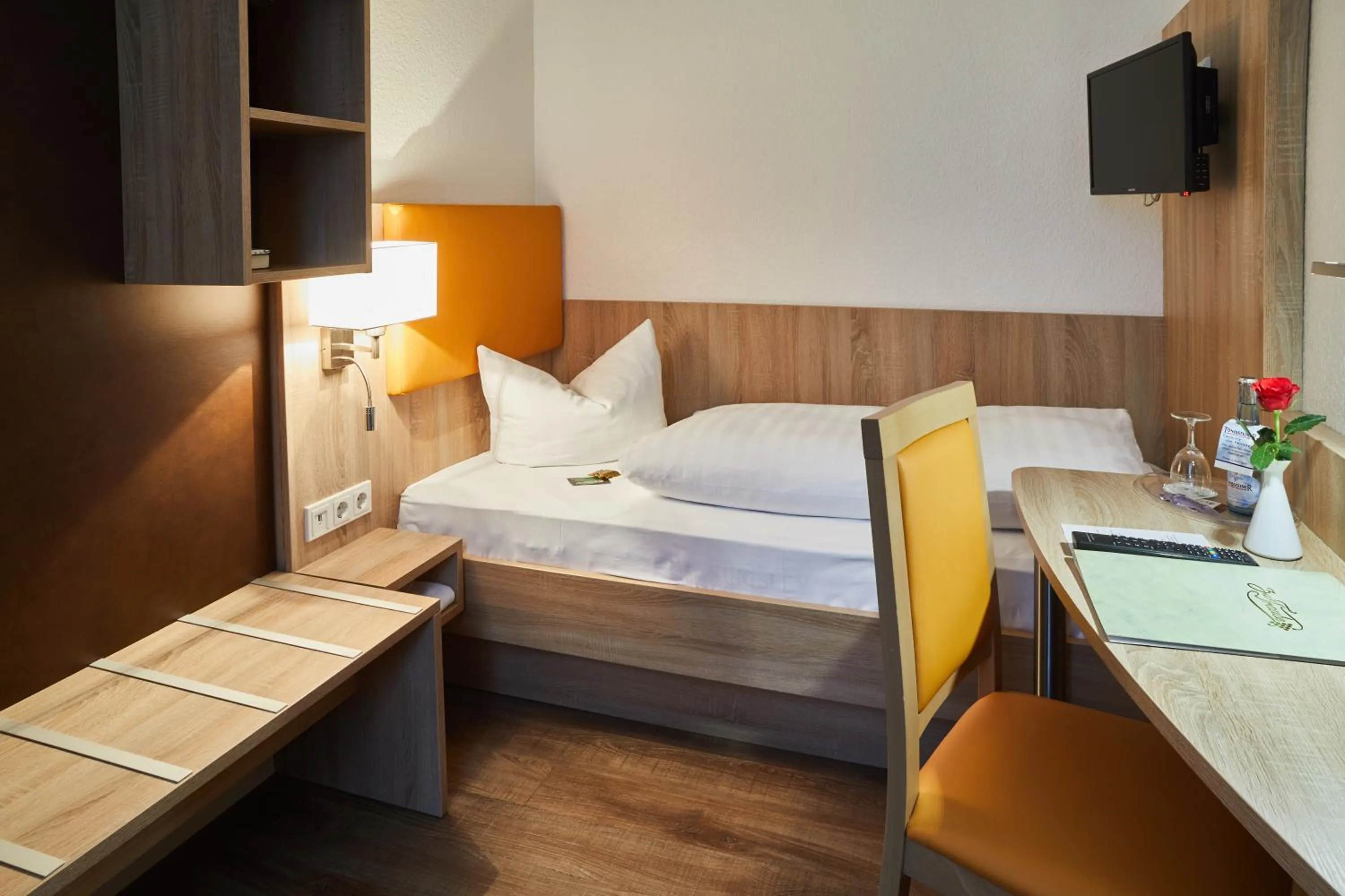 Photo of the whole room, Bed in Hotel Zur Traube