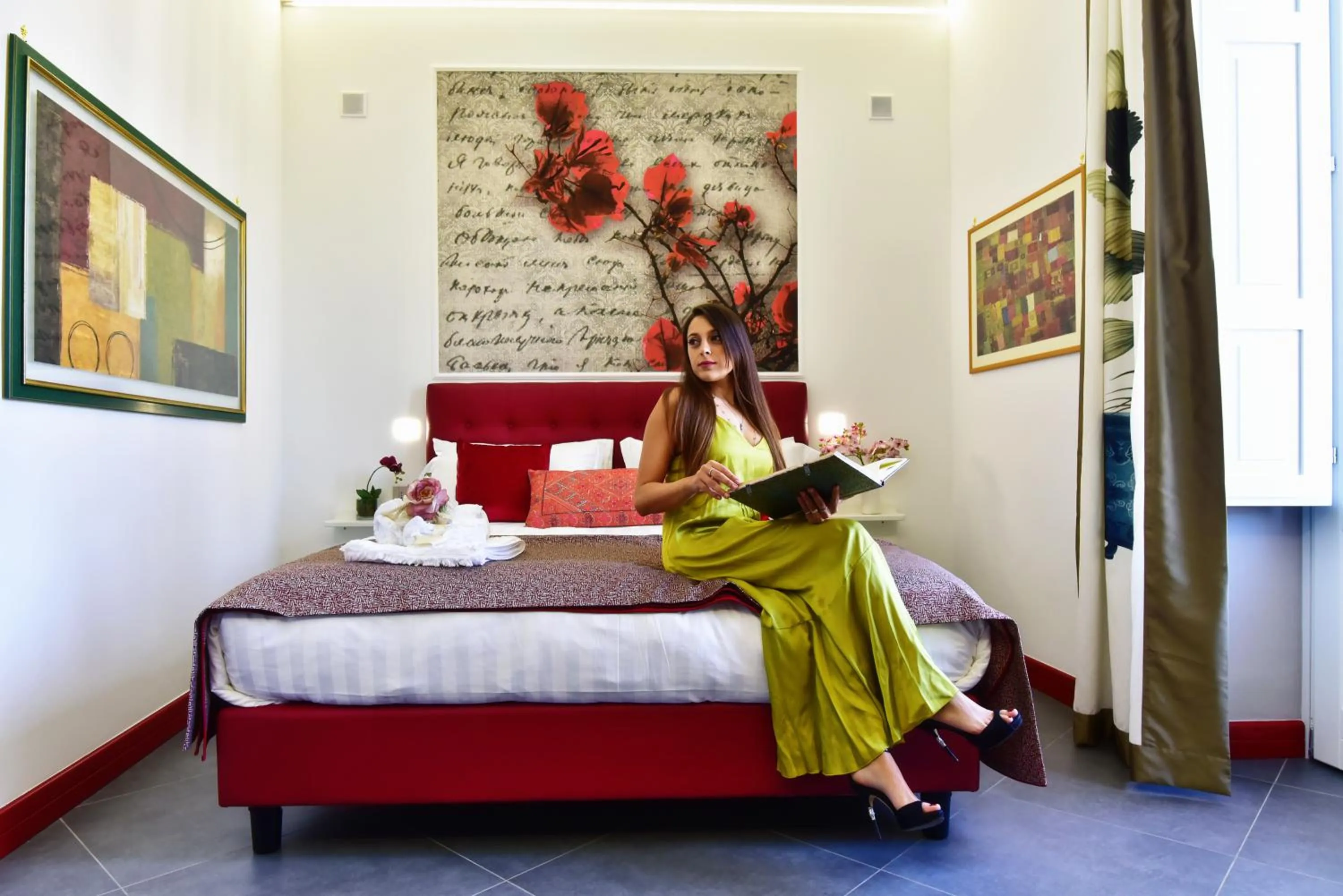 Bed in ANFITEATRO LE SUITES