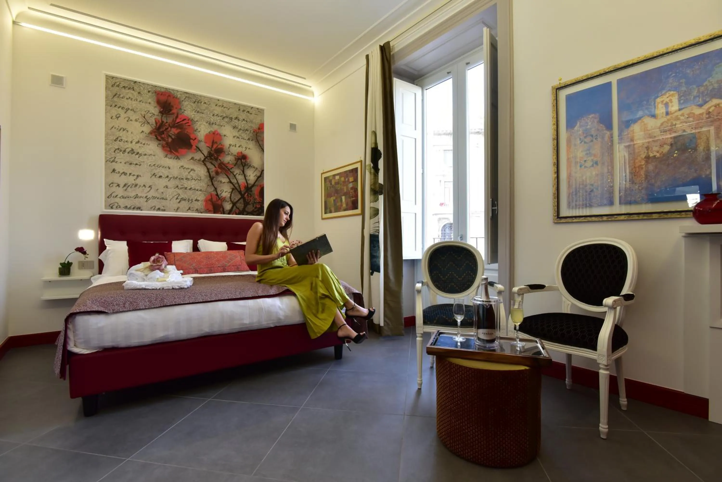 Bed in ANFITEATRO LE SUITES