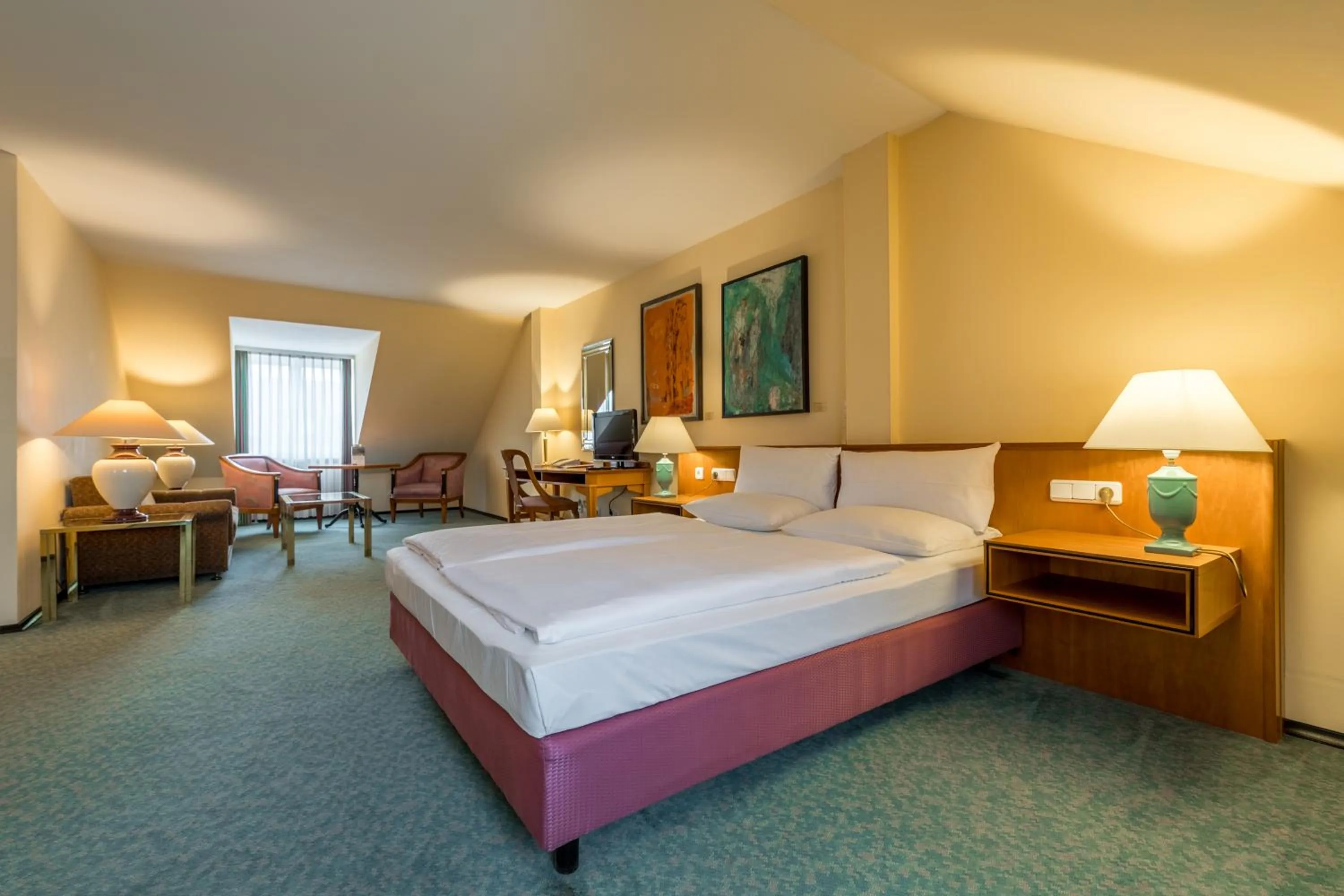 Decorative detail, Bed in Galerie Hotel Leipziger Hof