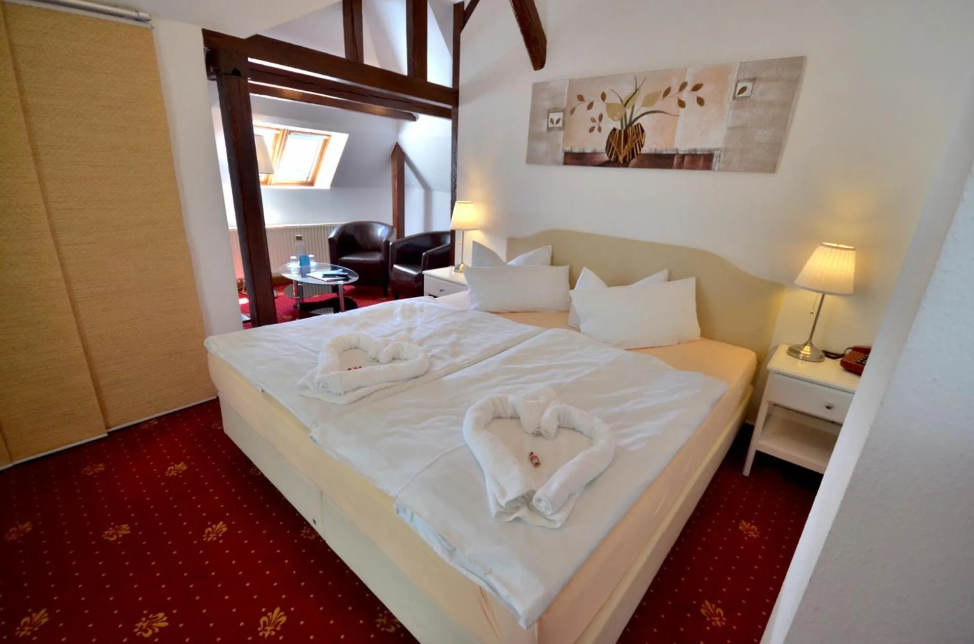 Bed in Hotel Alt-Connewitz