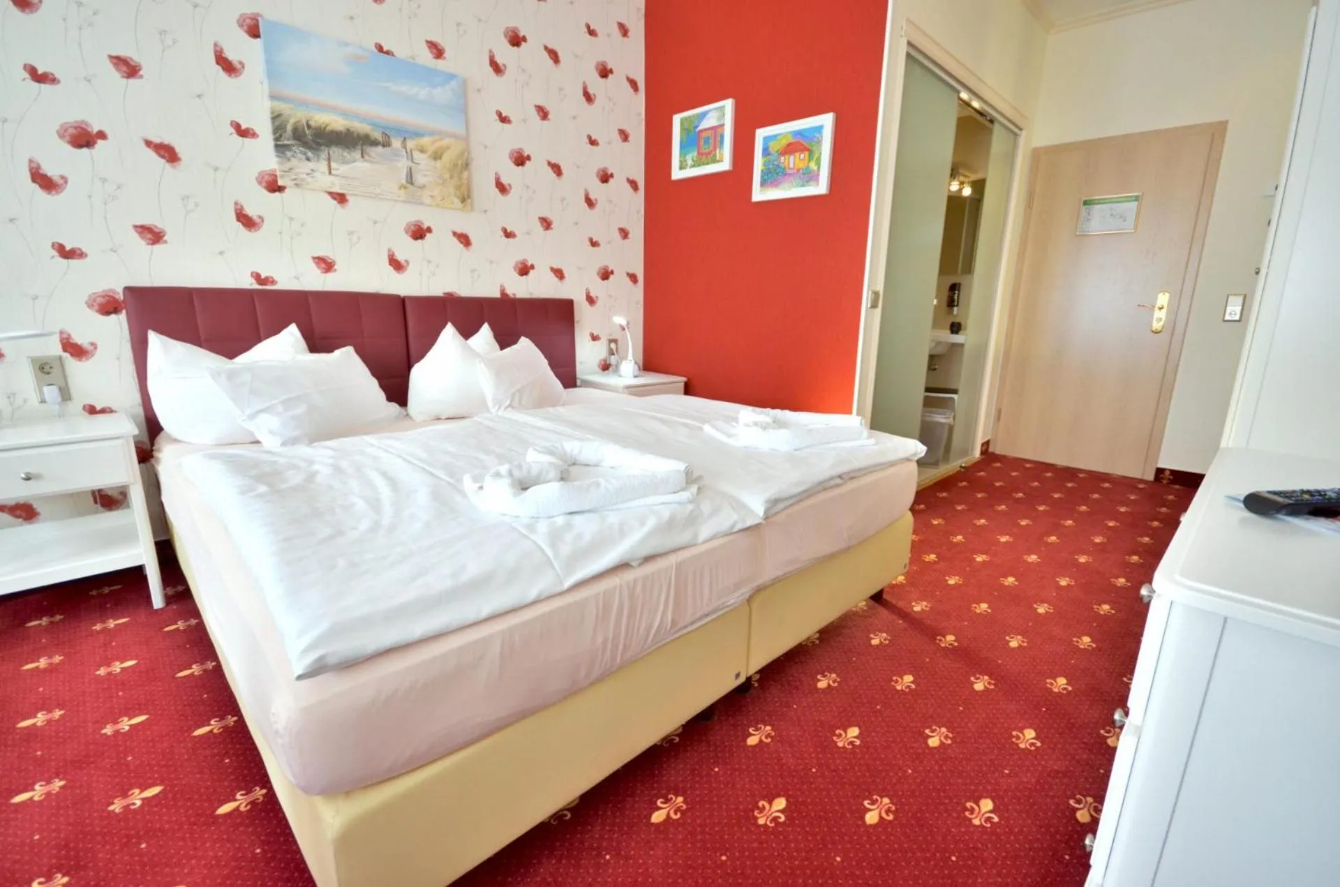 Bedroom, Bed in Hotel Alt-Connewitz