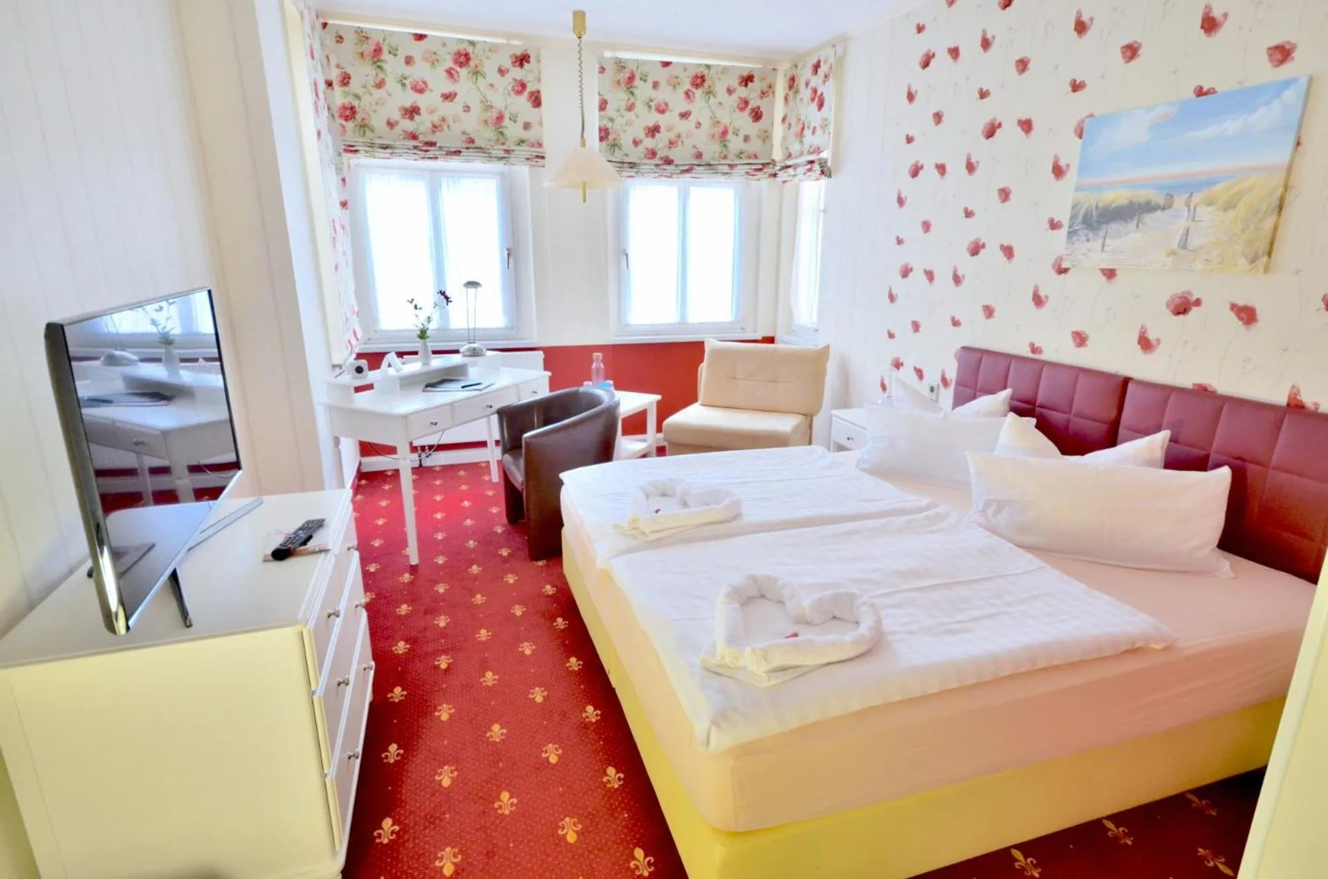 Living room, Bed in Hotel Alt-Connewitz