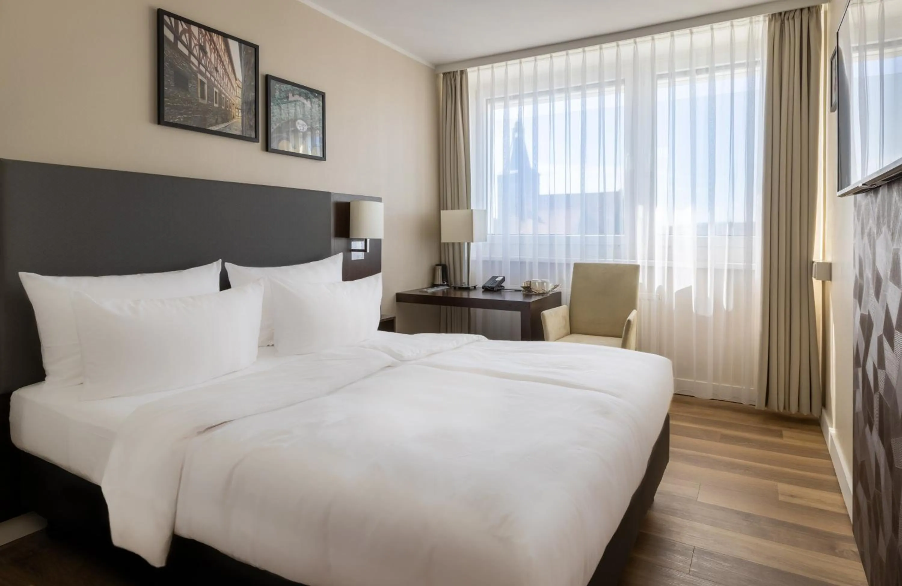 Photo of the whole room, Bed in NYX Hotel Erfurt by Leonardo Hotels