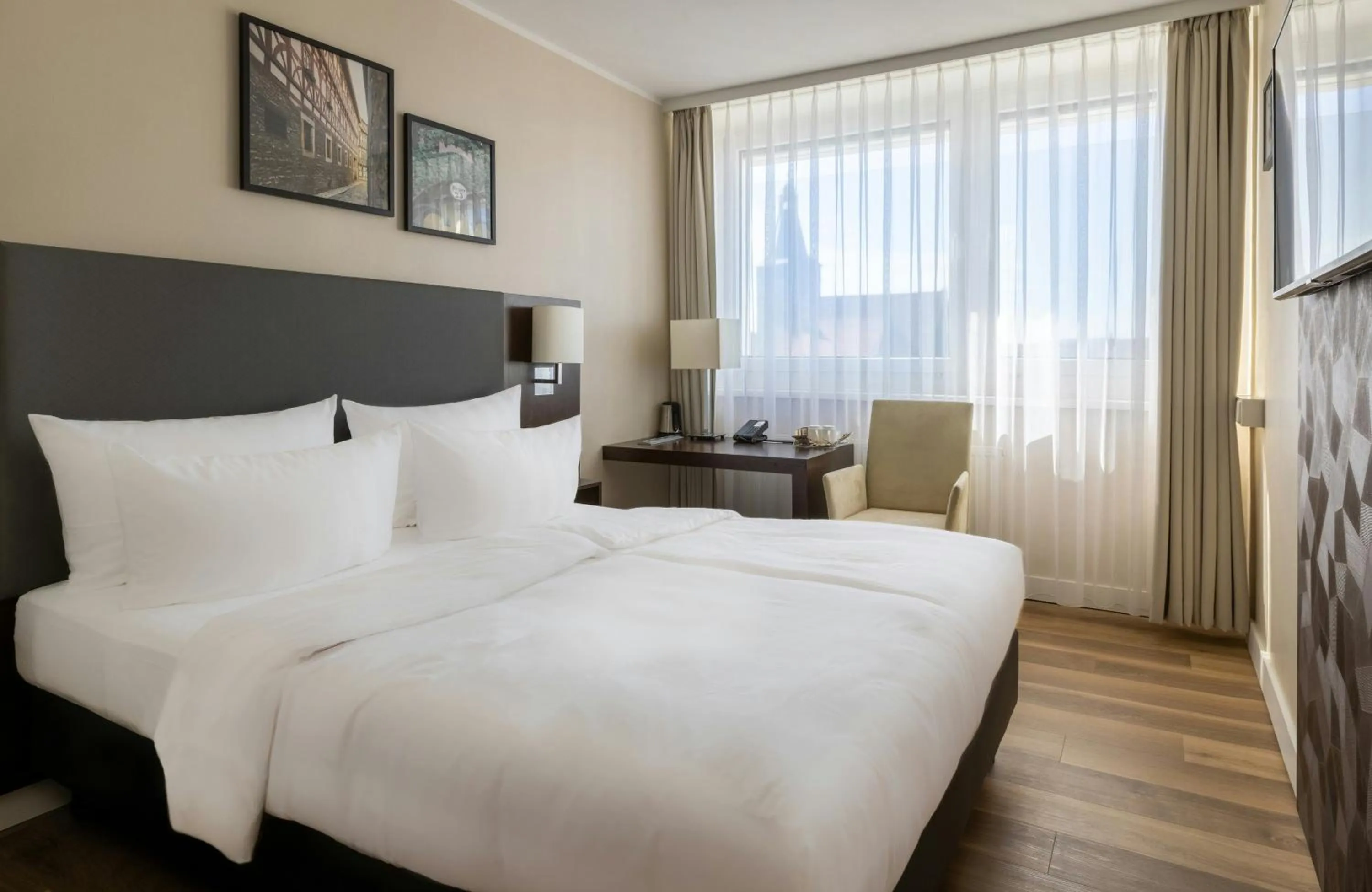 Photo of the whole room, Bed in NYX Hotel Erfurt by Leonardo Hotels