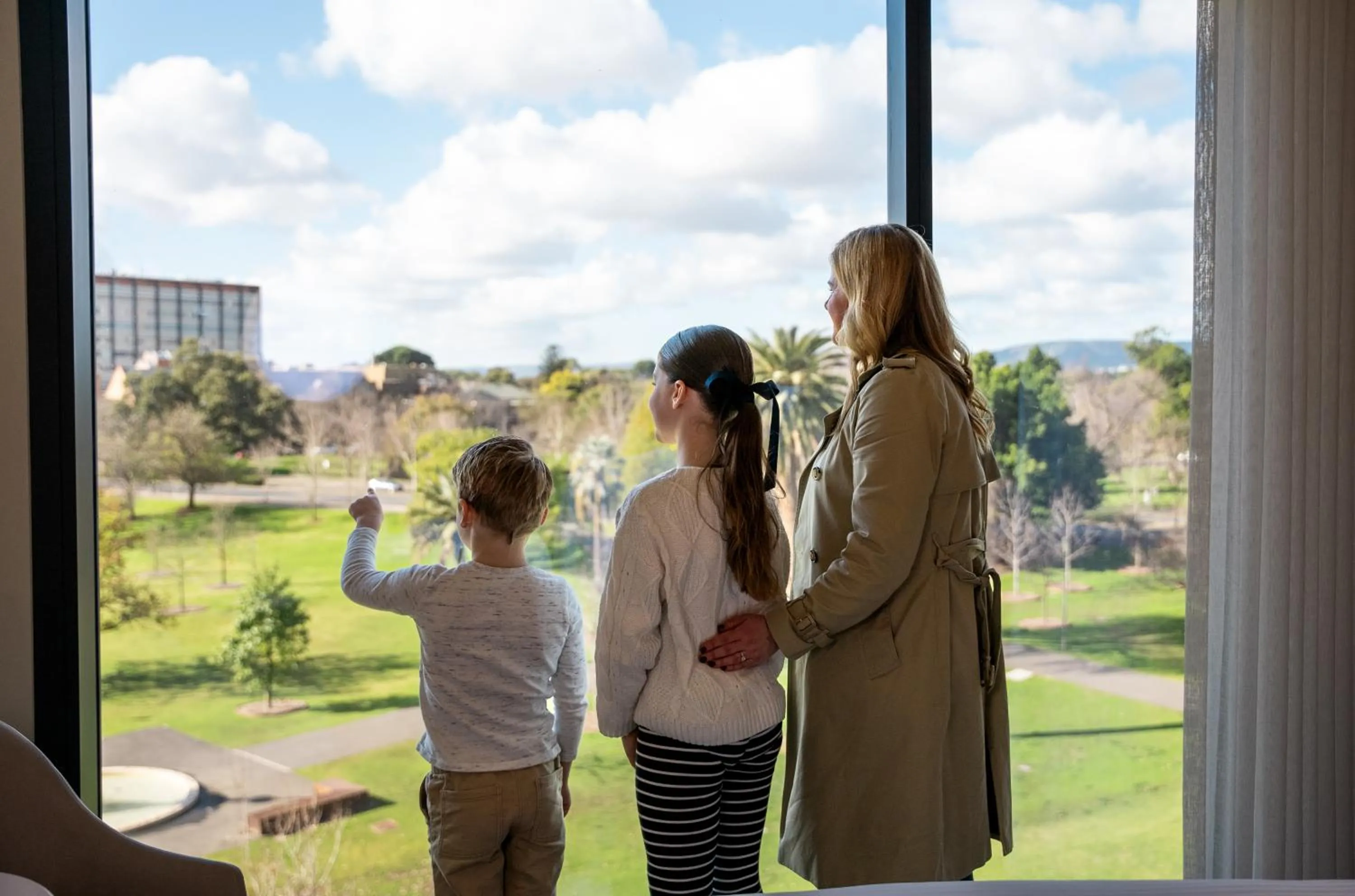 Garden view in Oval Hotel at Adelaide Oval