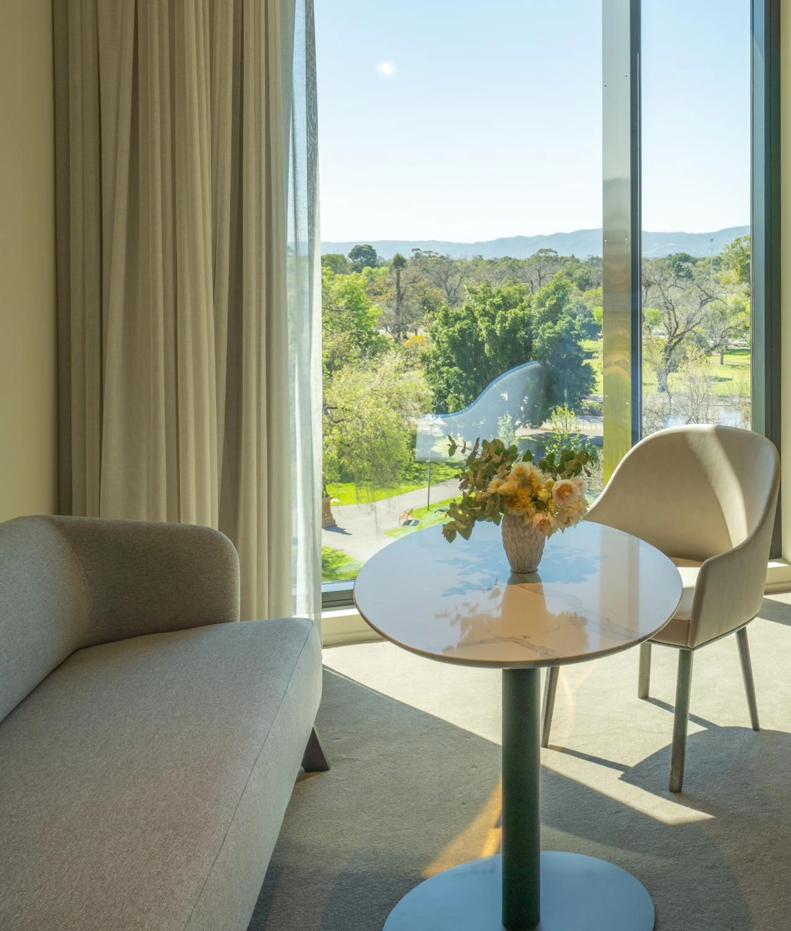 Seating area in Oval Hotel at Adelaide Oval