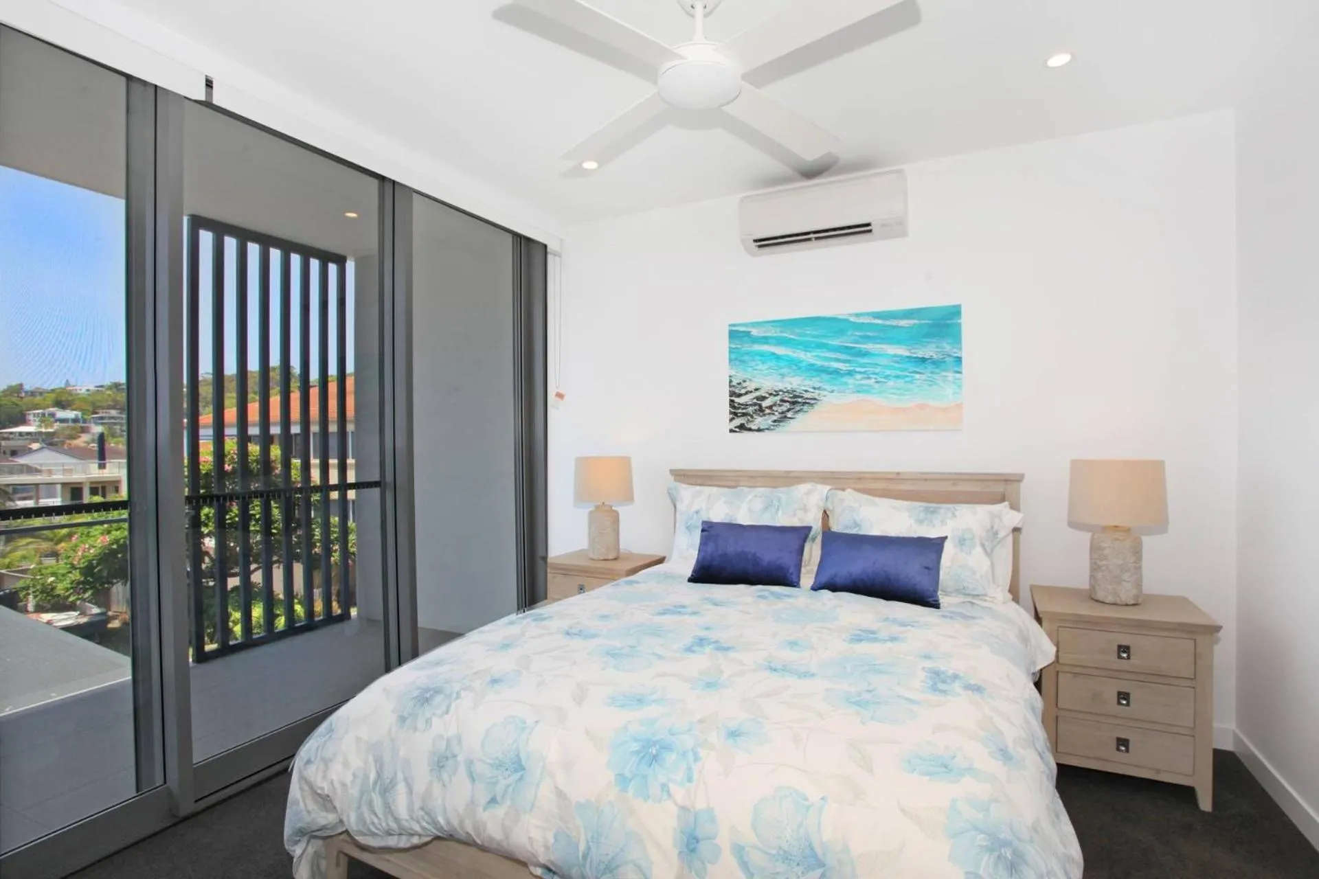 Bed in Unit 406 Drift
