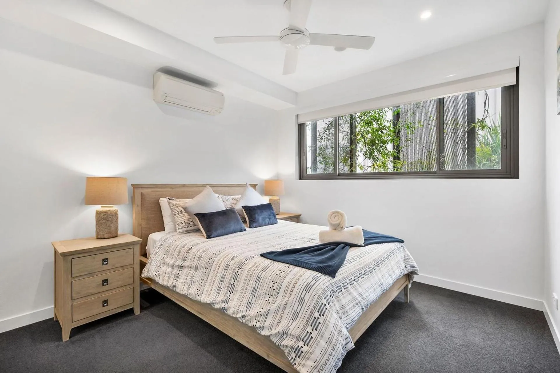 Bed in Unit 406 Drift