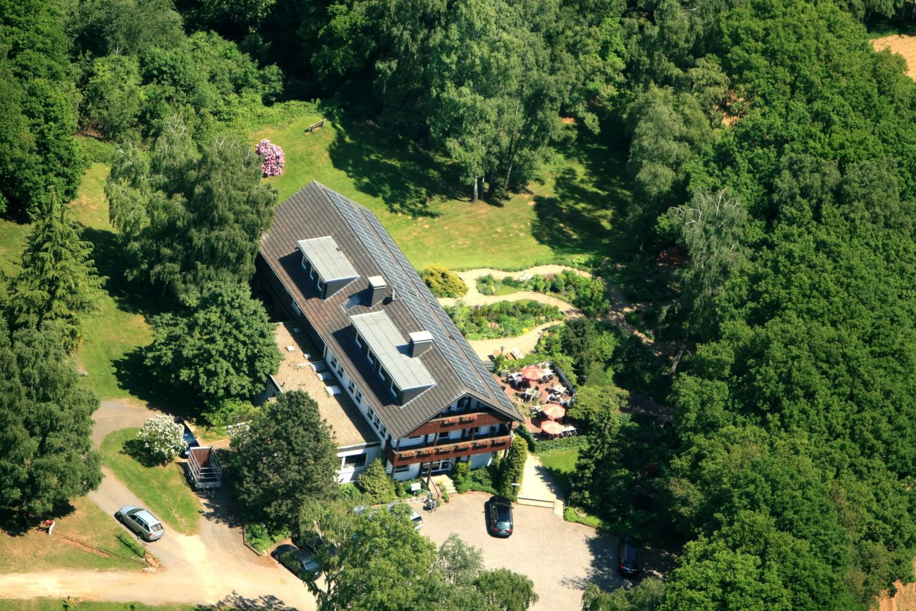 Bird's eye view in Berghotel Hohe Mark