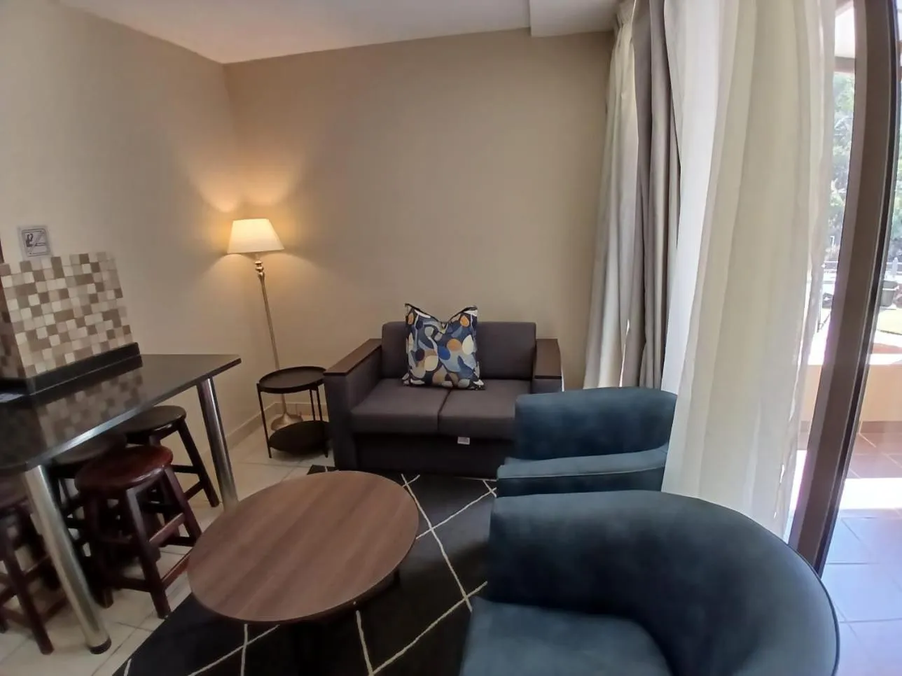 Seating area in ATKV Klein-Kariba