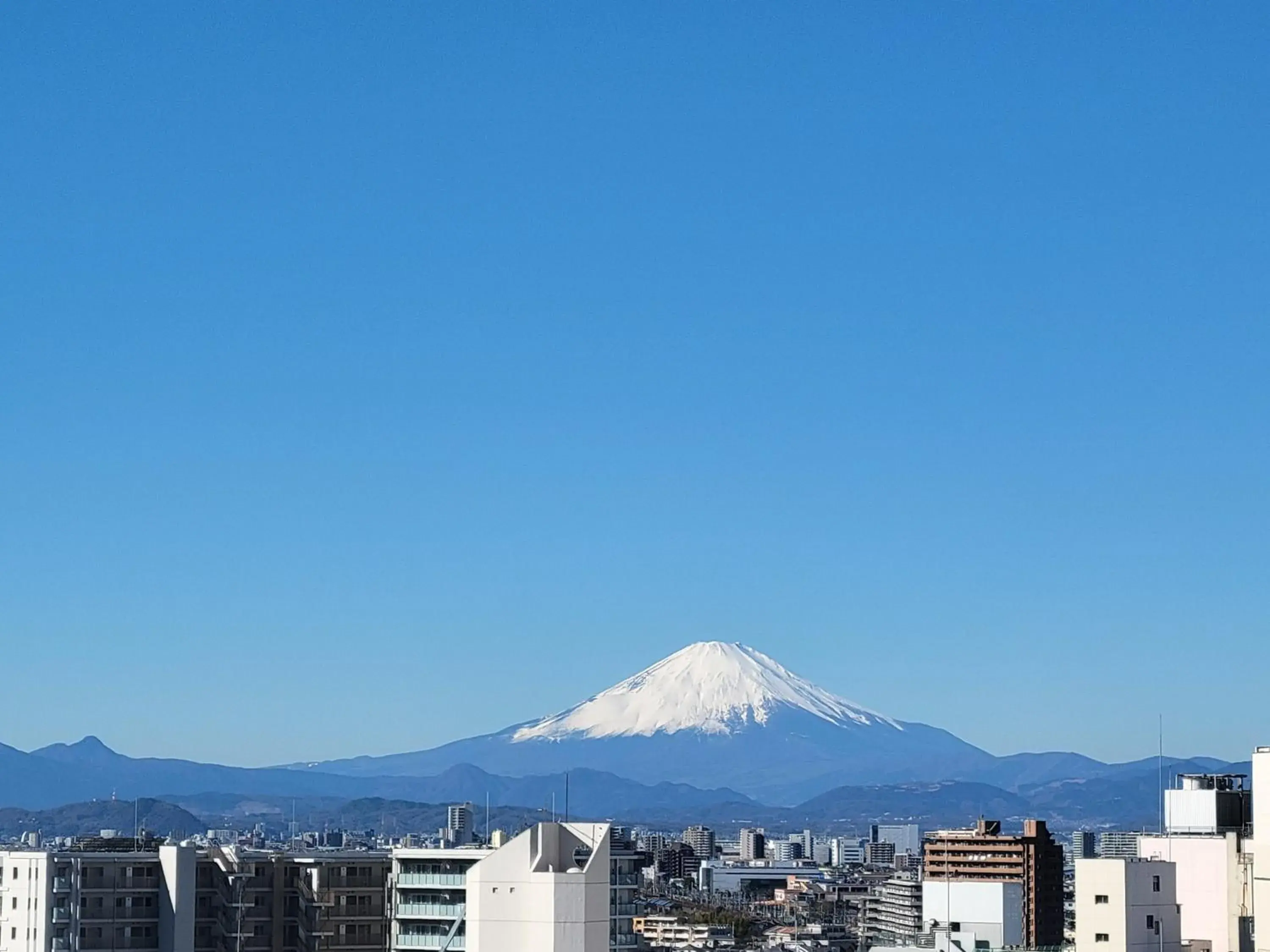 Mountain view in Smile Hotel Shonan Fujisawa Mountain view in Smile Hotel Shonan Fujisawa