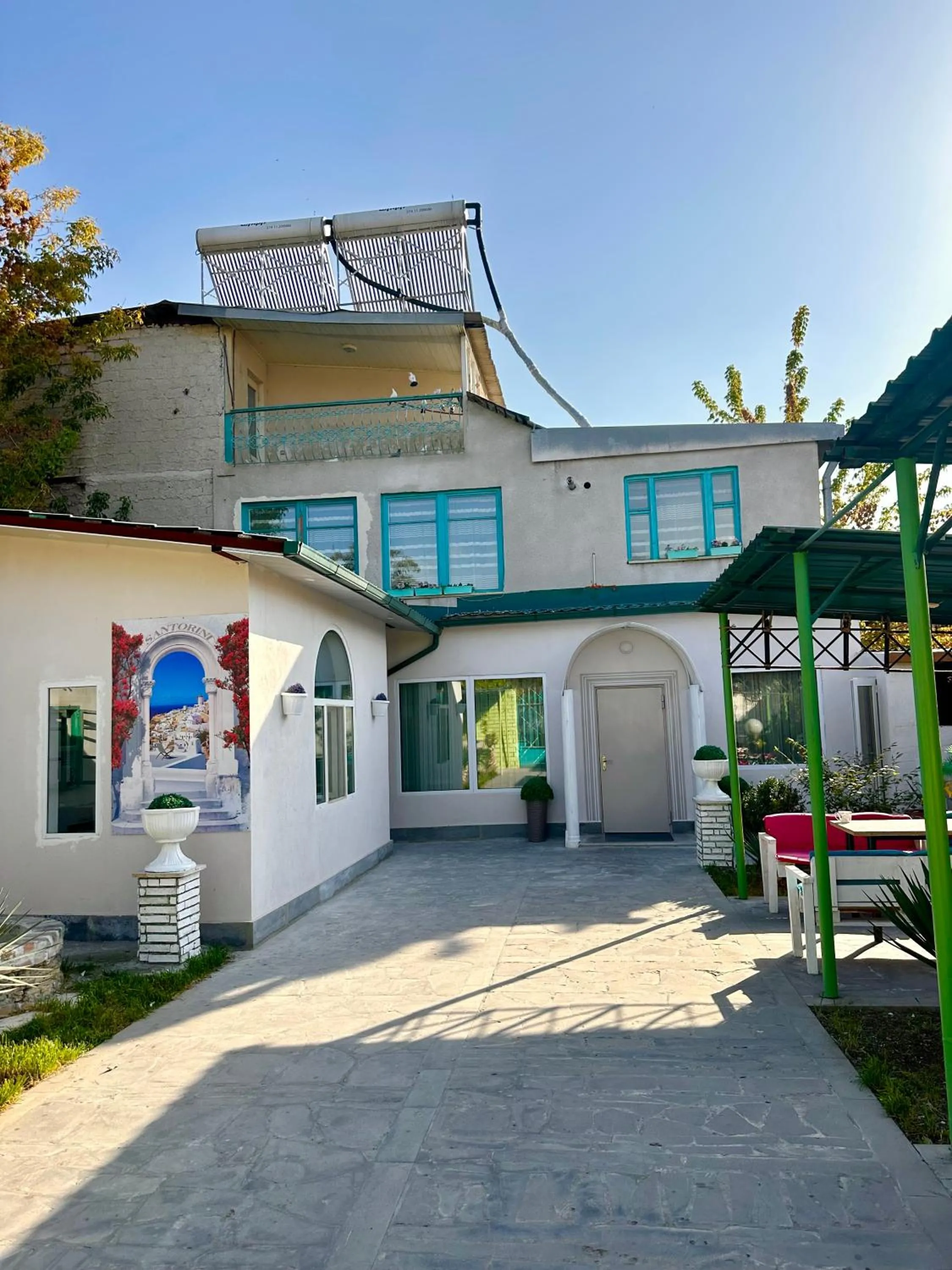 Property building in Santorini Hotel & Hostel