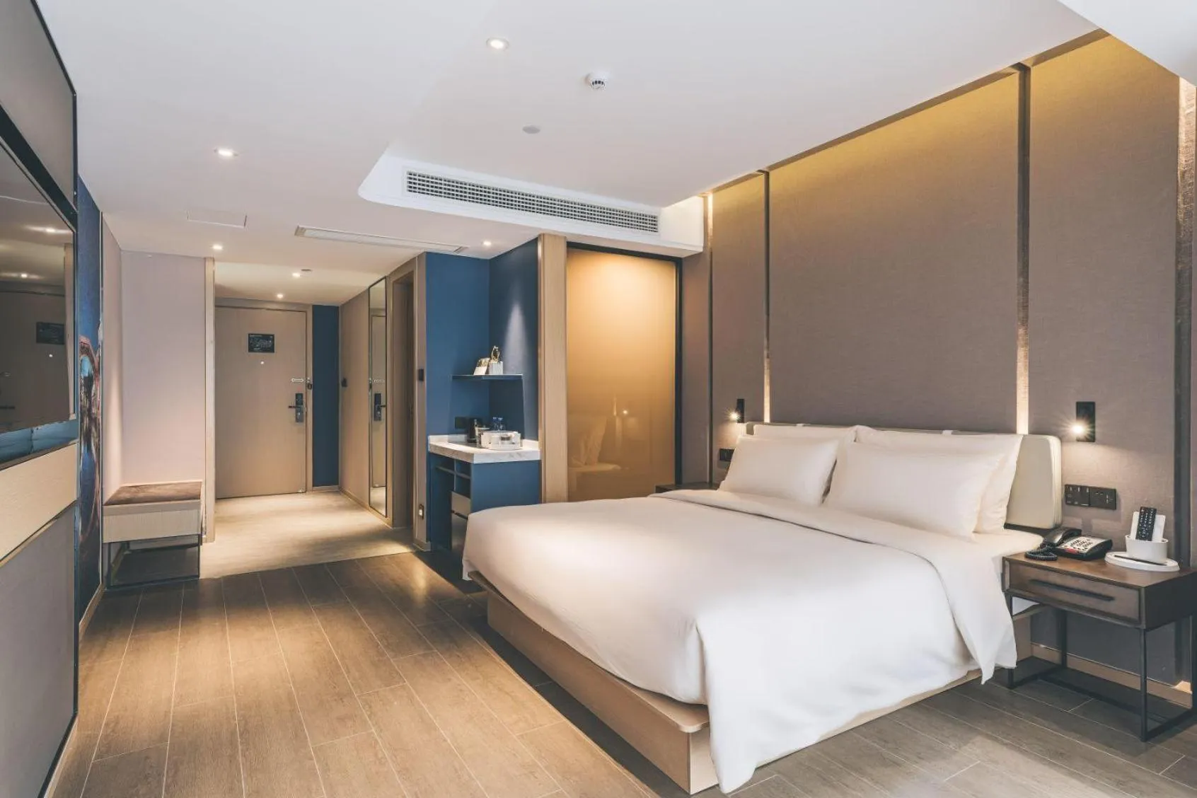 Bed in Atour Hotel Huzhou Dongwu