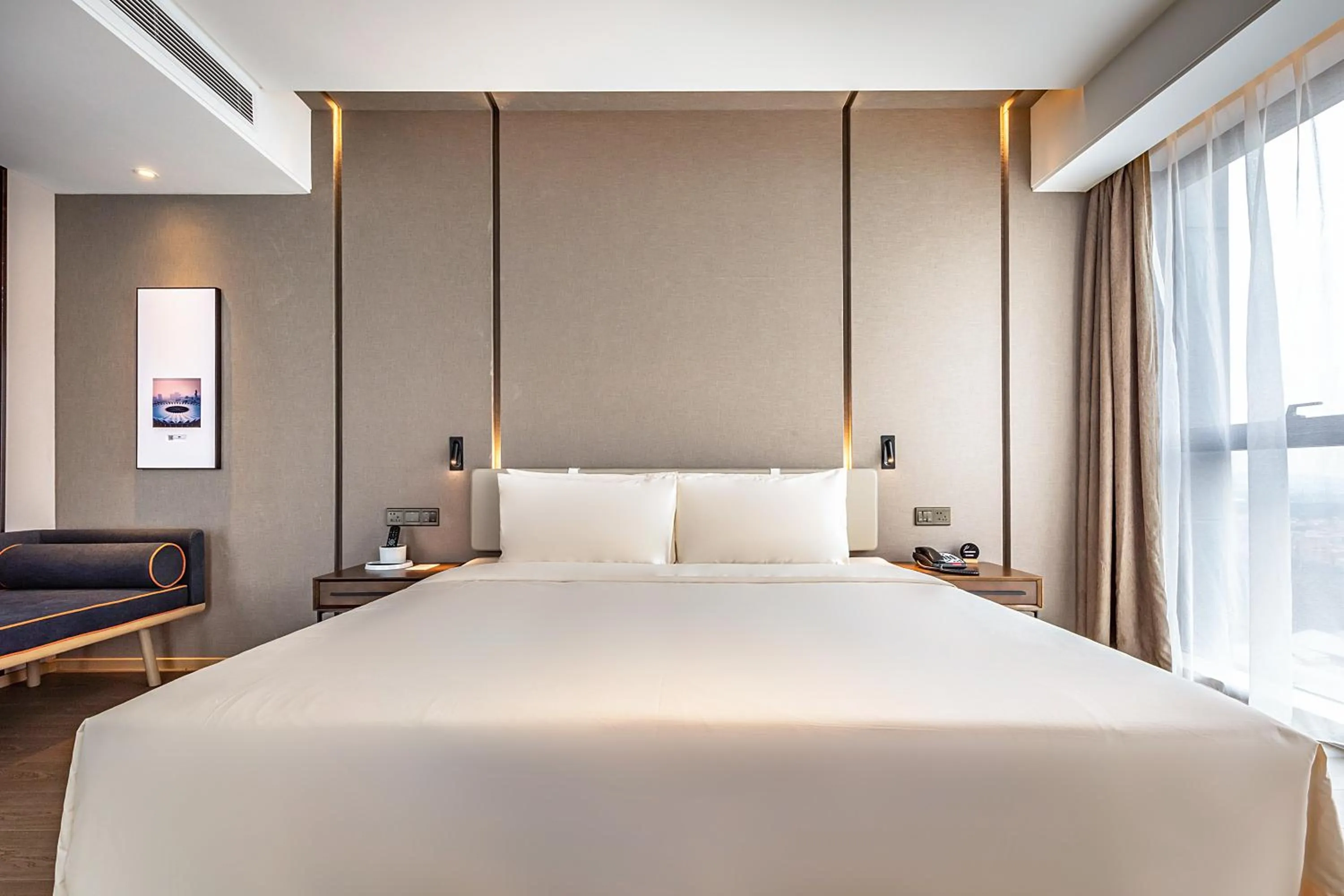 Bed in Atour Hotel Shunde Midea Yueran Plaza Foshan