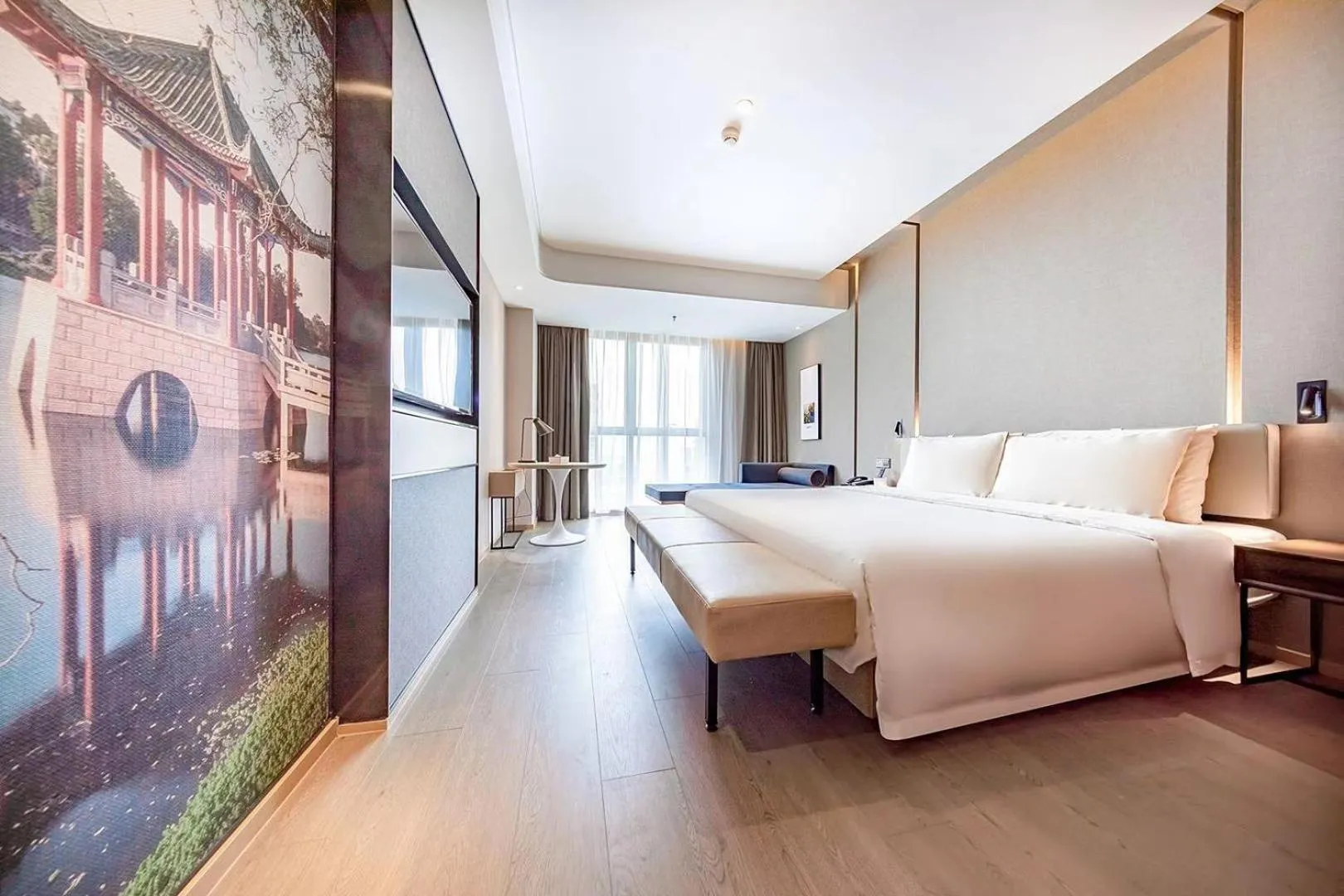 Photo of the whole room, Bed in Atour Hotel Shunde Midea Yueran Plaza Foshan