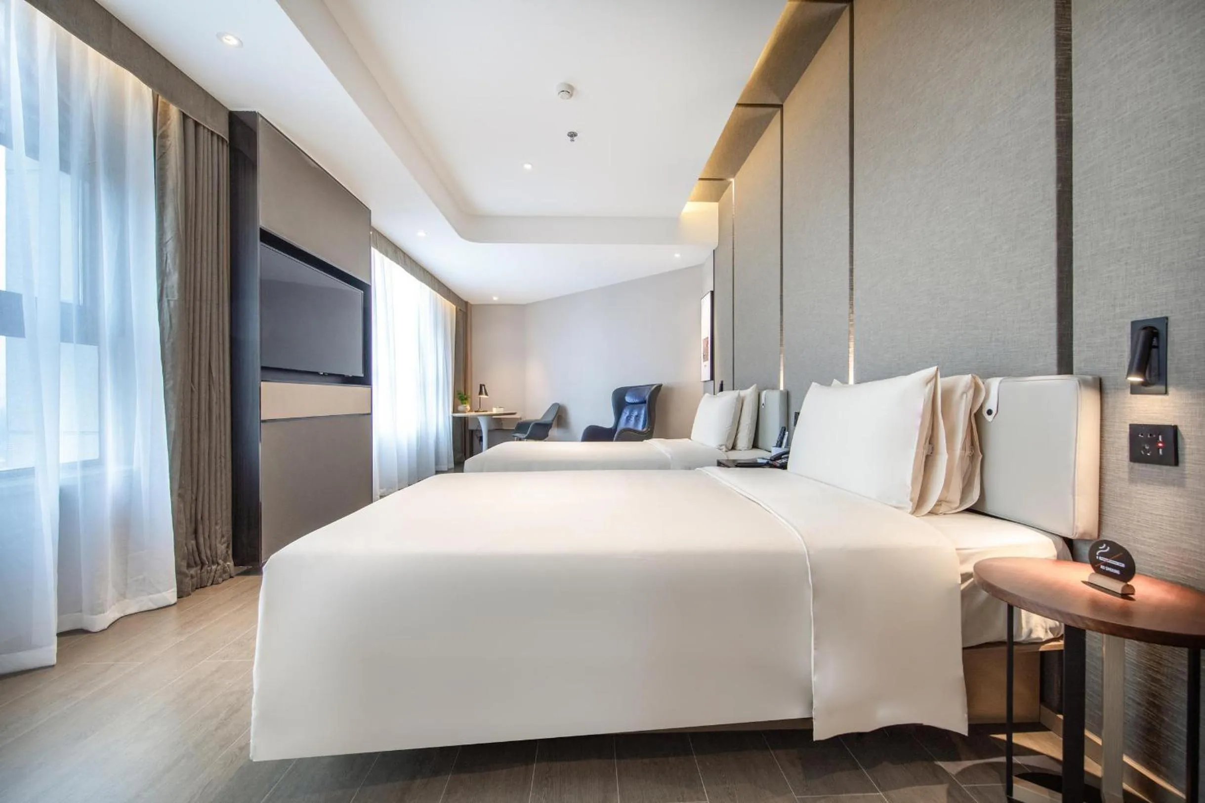 Bed in Atour Hotel Chengdu Wenshufang