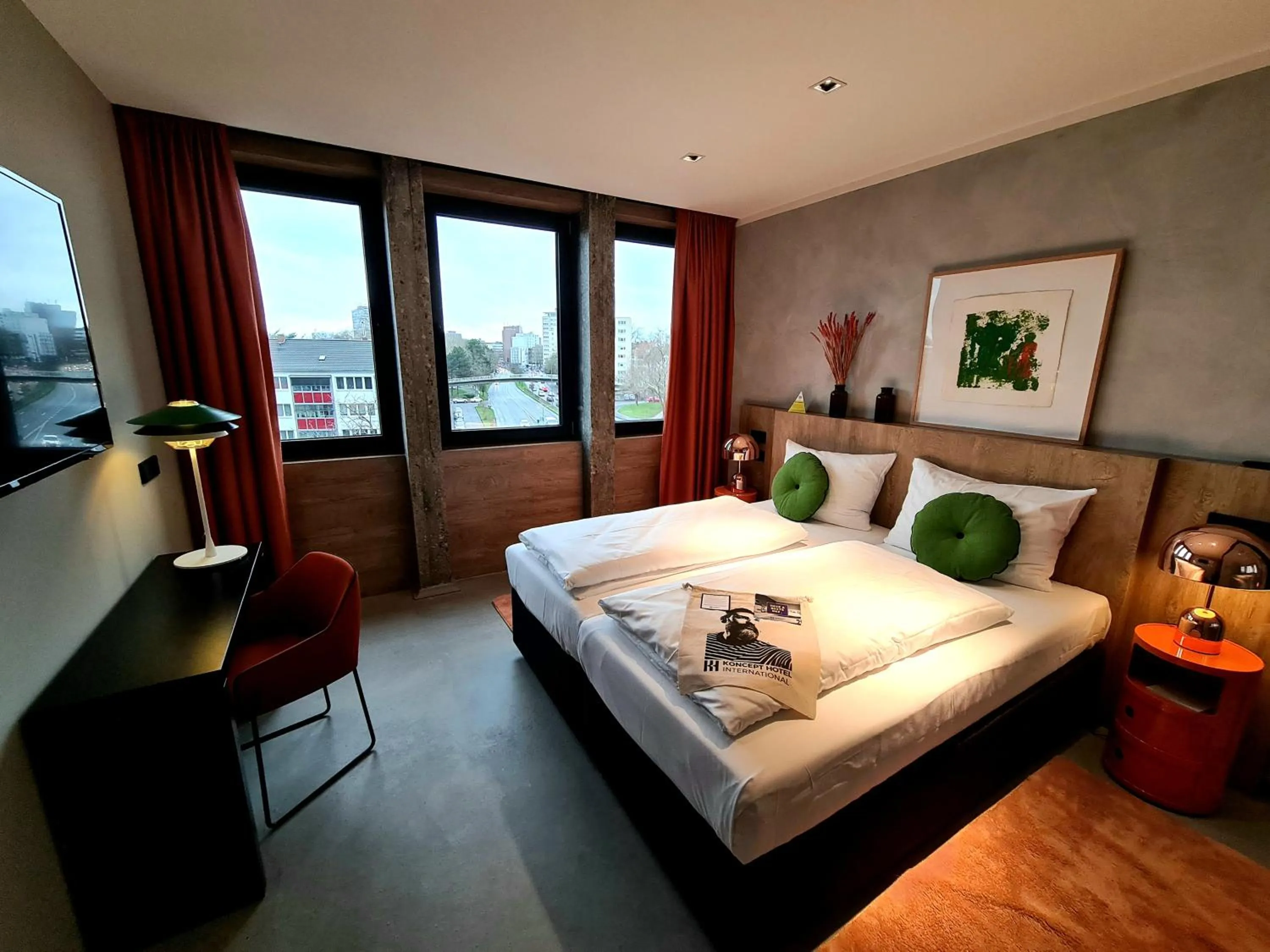 Bed in KONCEPT HOTEL International