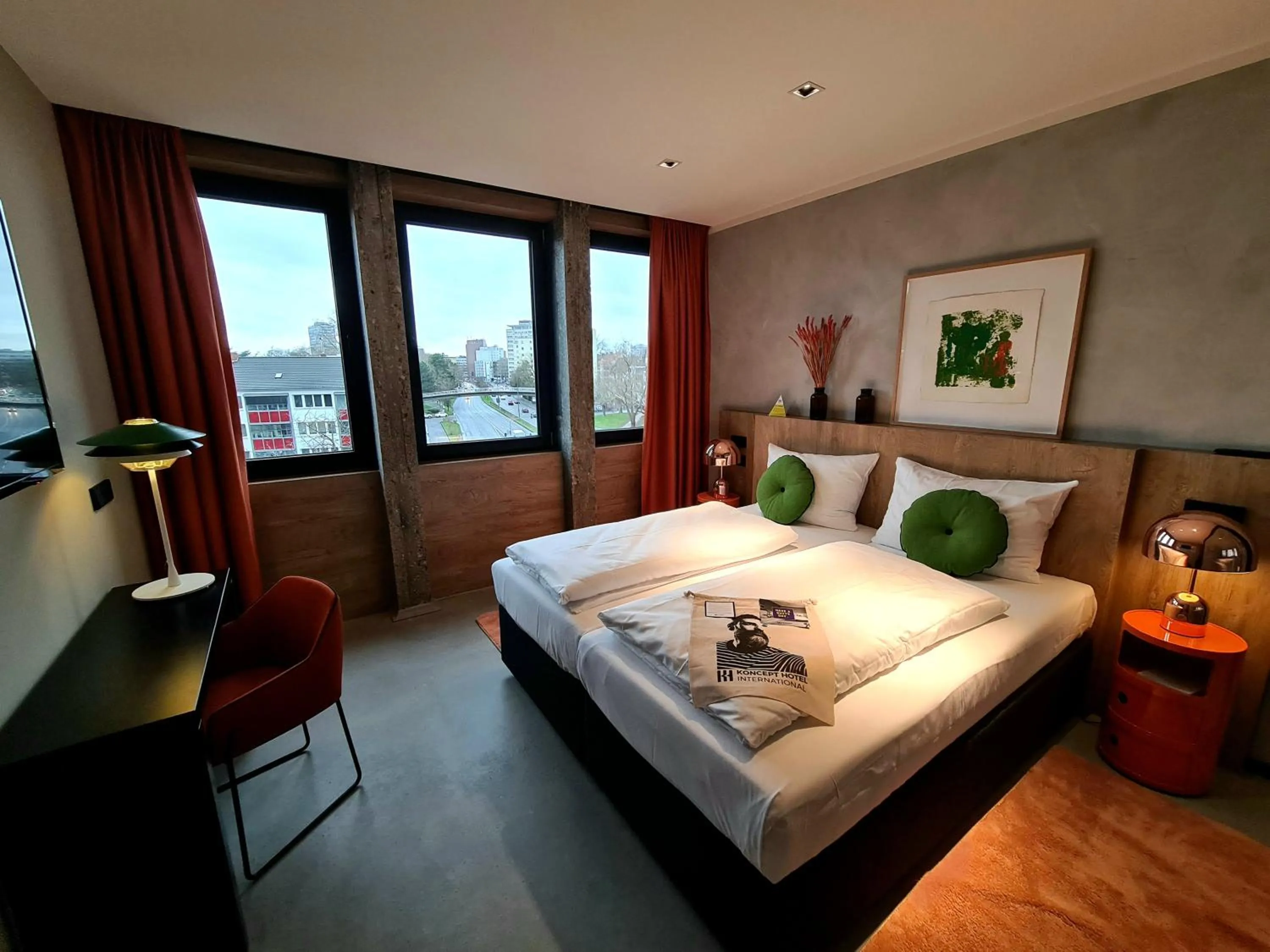 Bed in KONCEPT HOTEL International