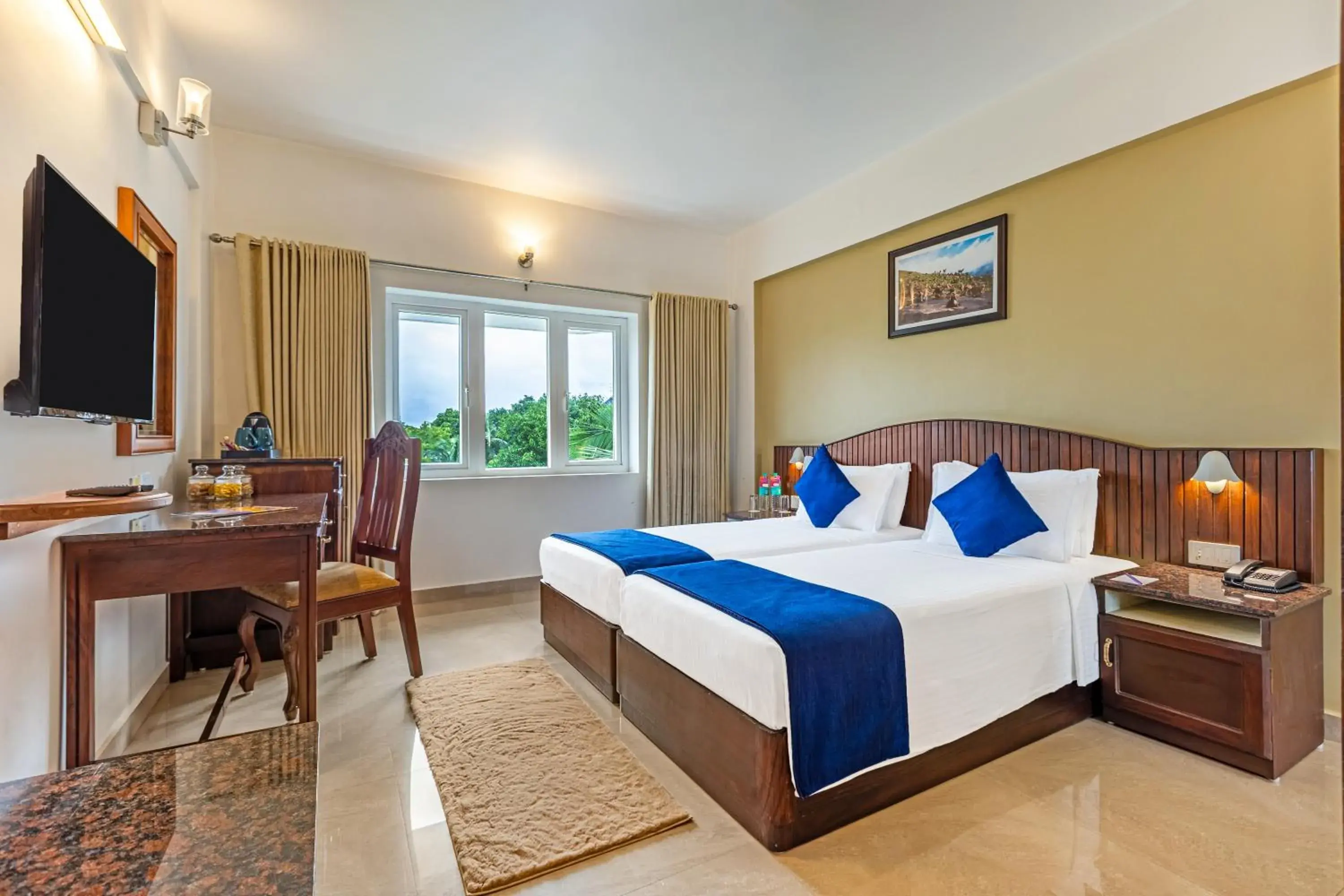 View (from property/room), Bed in Sterling Darshan Guruvayur View (from property/room), Bed in Sterling Darshan Guruvayur