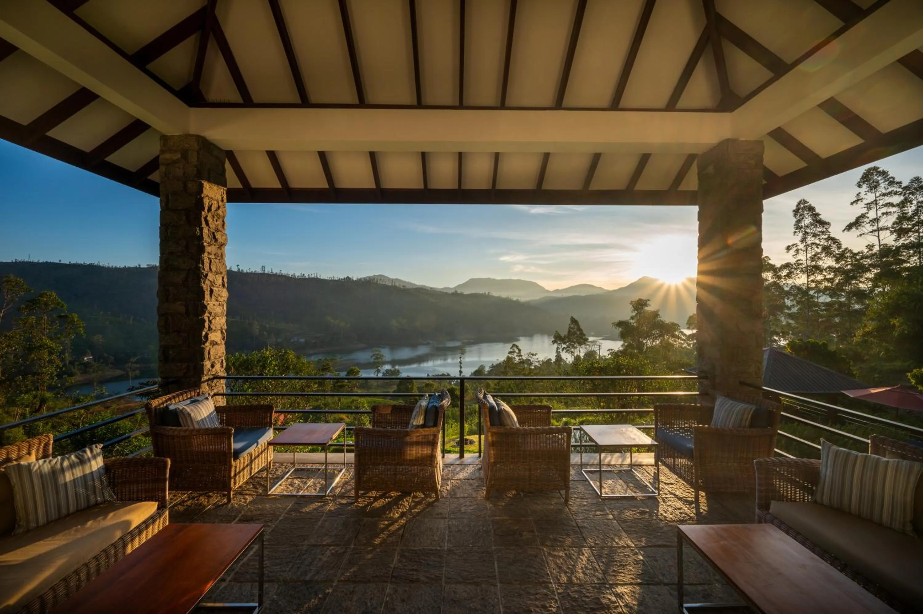 Seating area in Camellia Hills