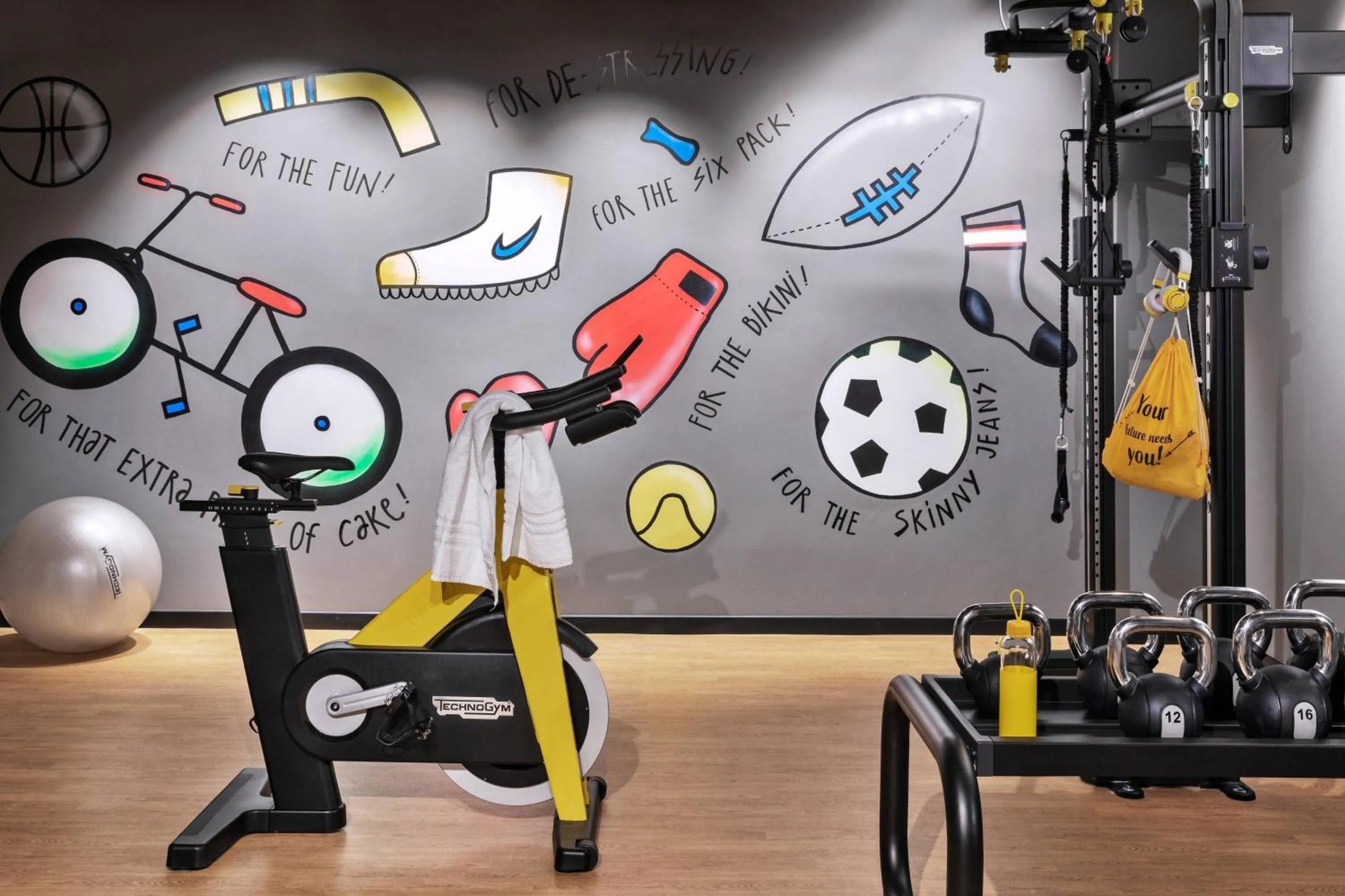 Fitness centre/facilities in Moxy Bucharest Old Town