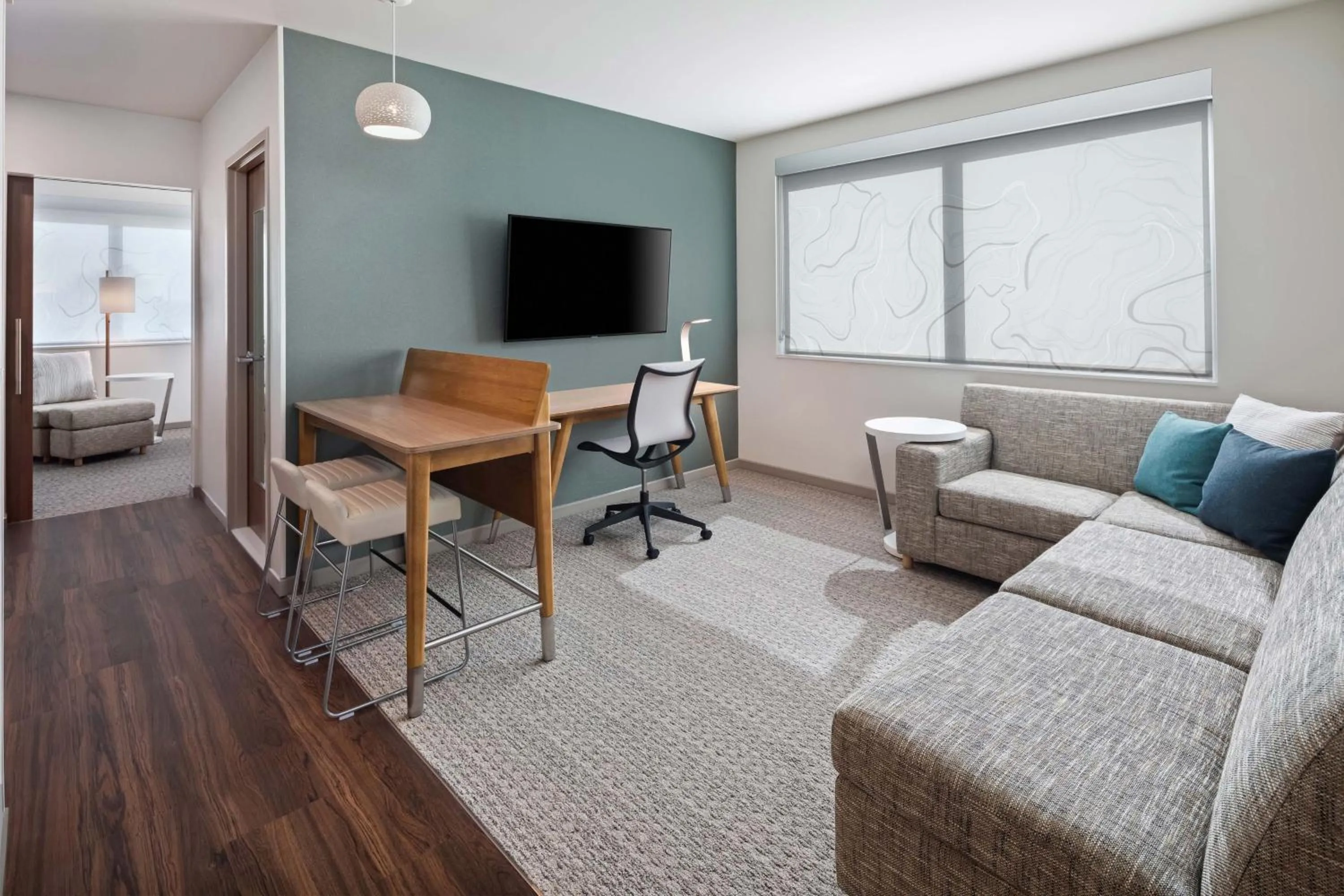 Living room in Element Bloomington Mall of America