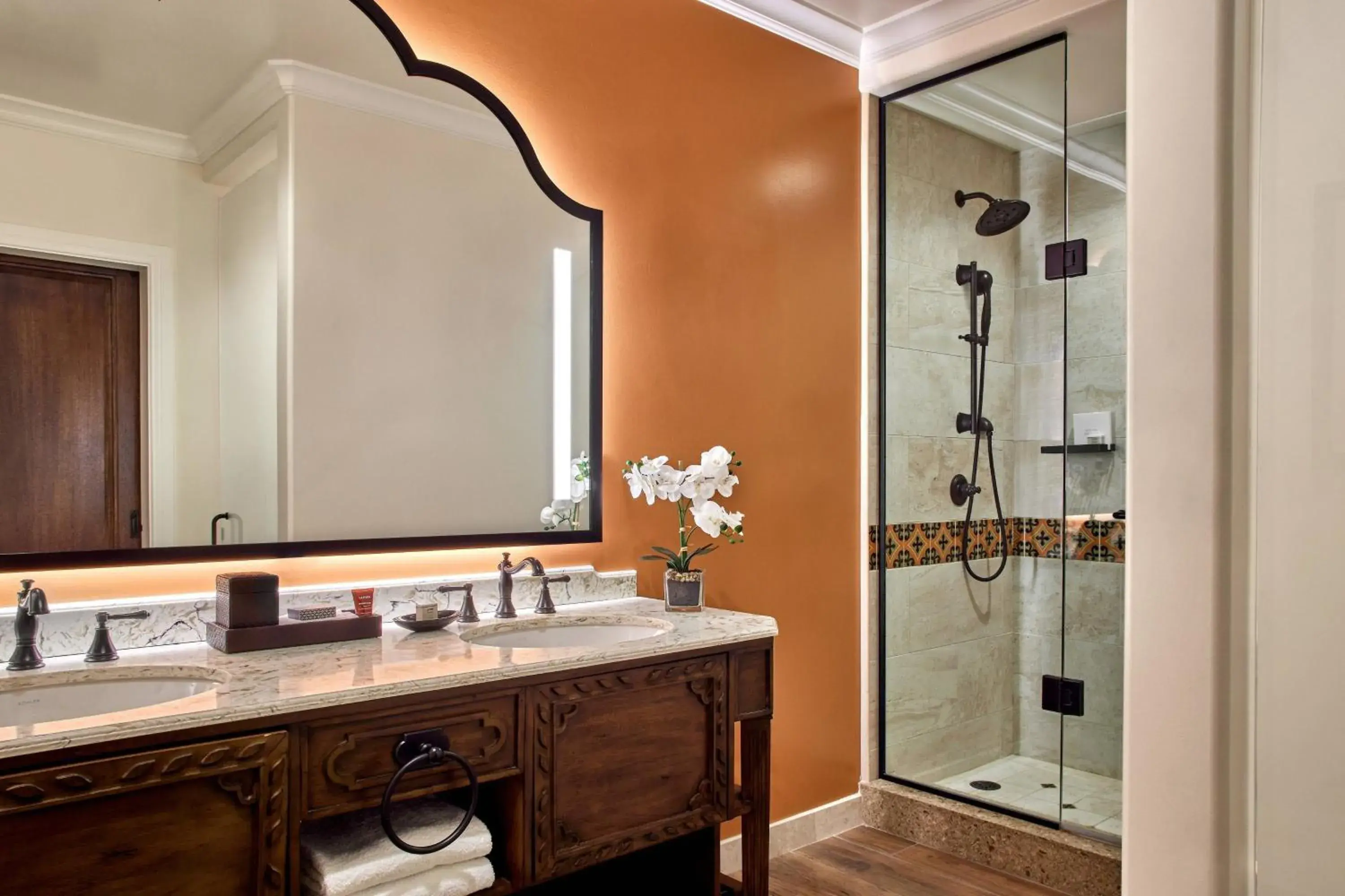 Bathroom in Inn at the Mission San Juan Capistrano, Autograph Collection Bathroom in Inn at the Mission San Juan Capistrano, Autograph Collection