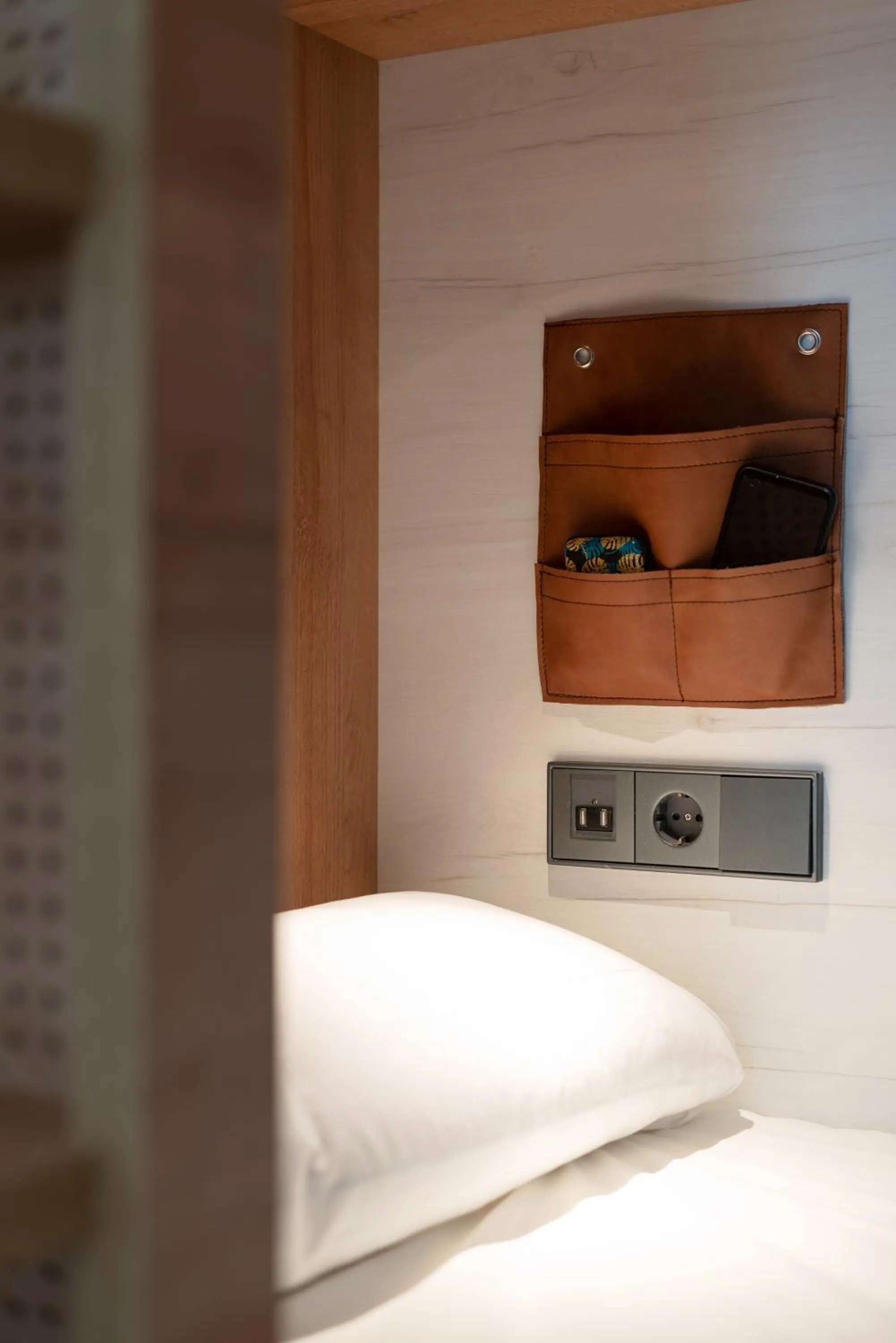 Decorative detail, Bed in Toc Hostel Granada