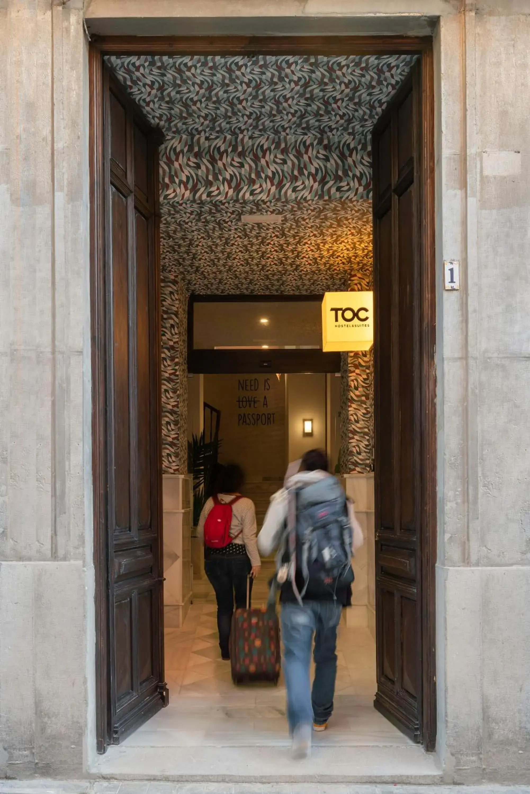 Property building in Toc Hostel Granada Property building in Toc Hostel Granada