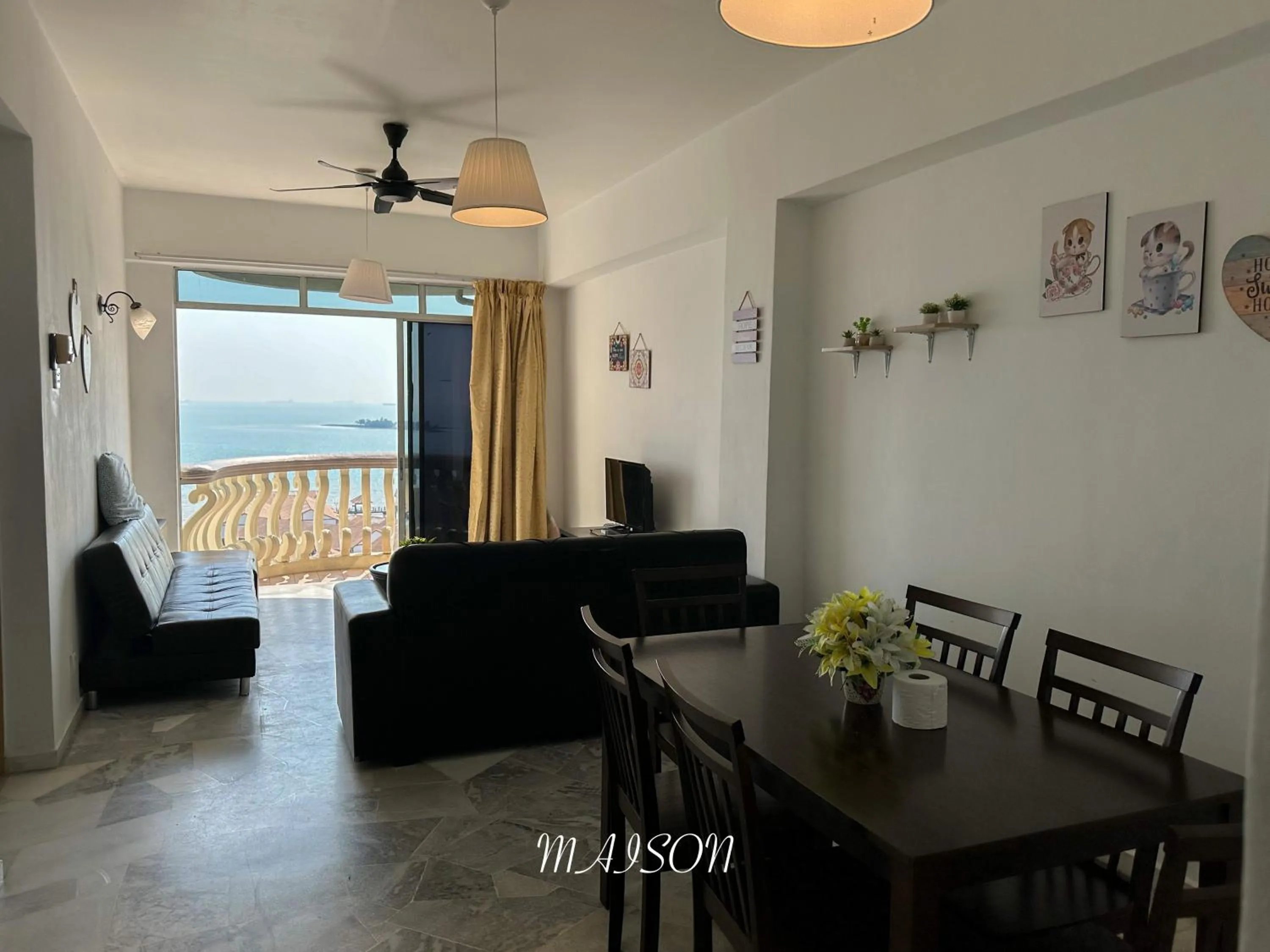 Living room in Maison Seaview Suites Port Dickson