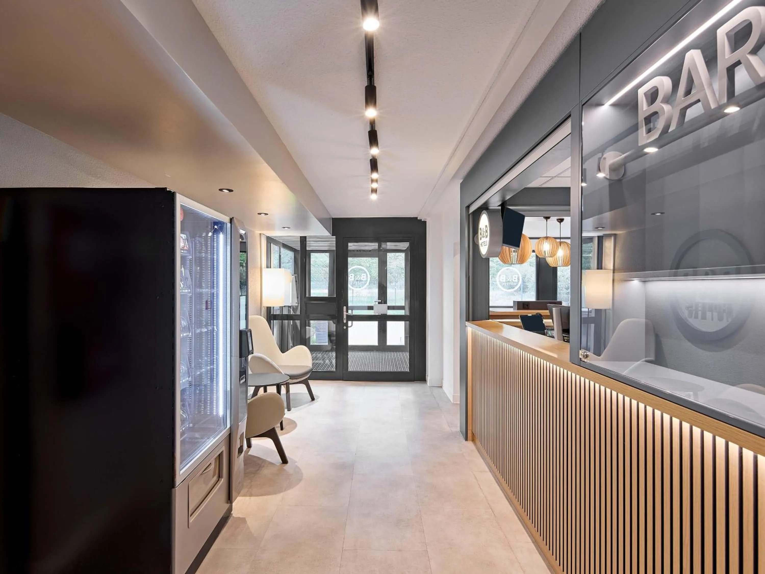 Lobby or reception in B&B HOTEL Köln-Porz