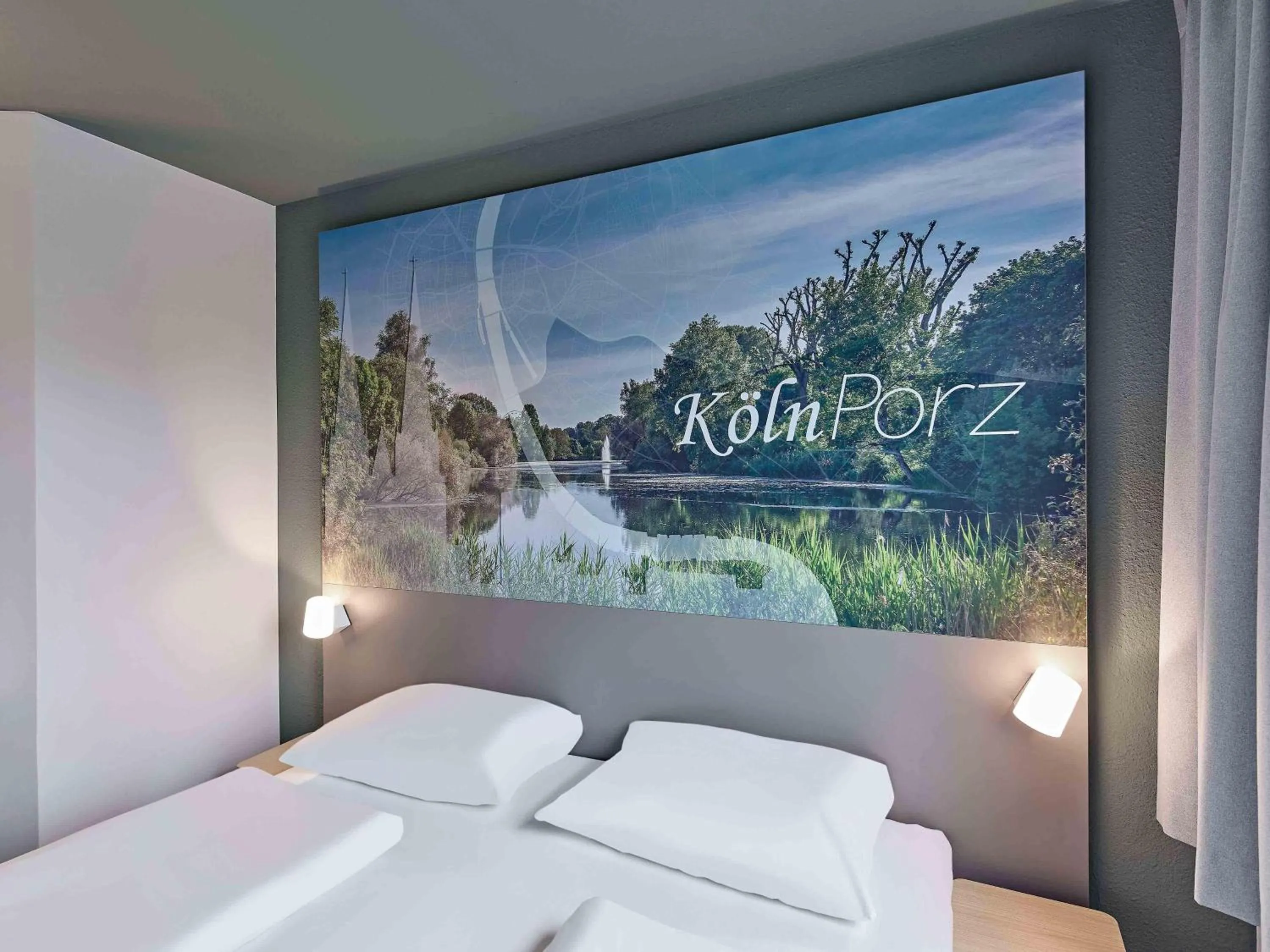 Photo of the whole room, Bed in B&B HOTEL Köln-Porz