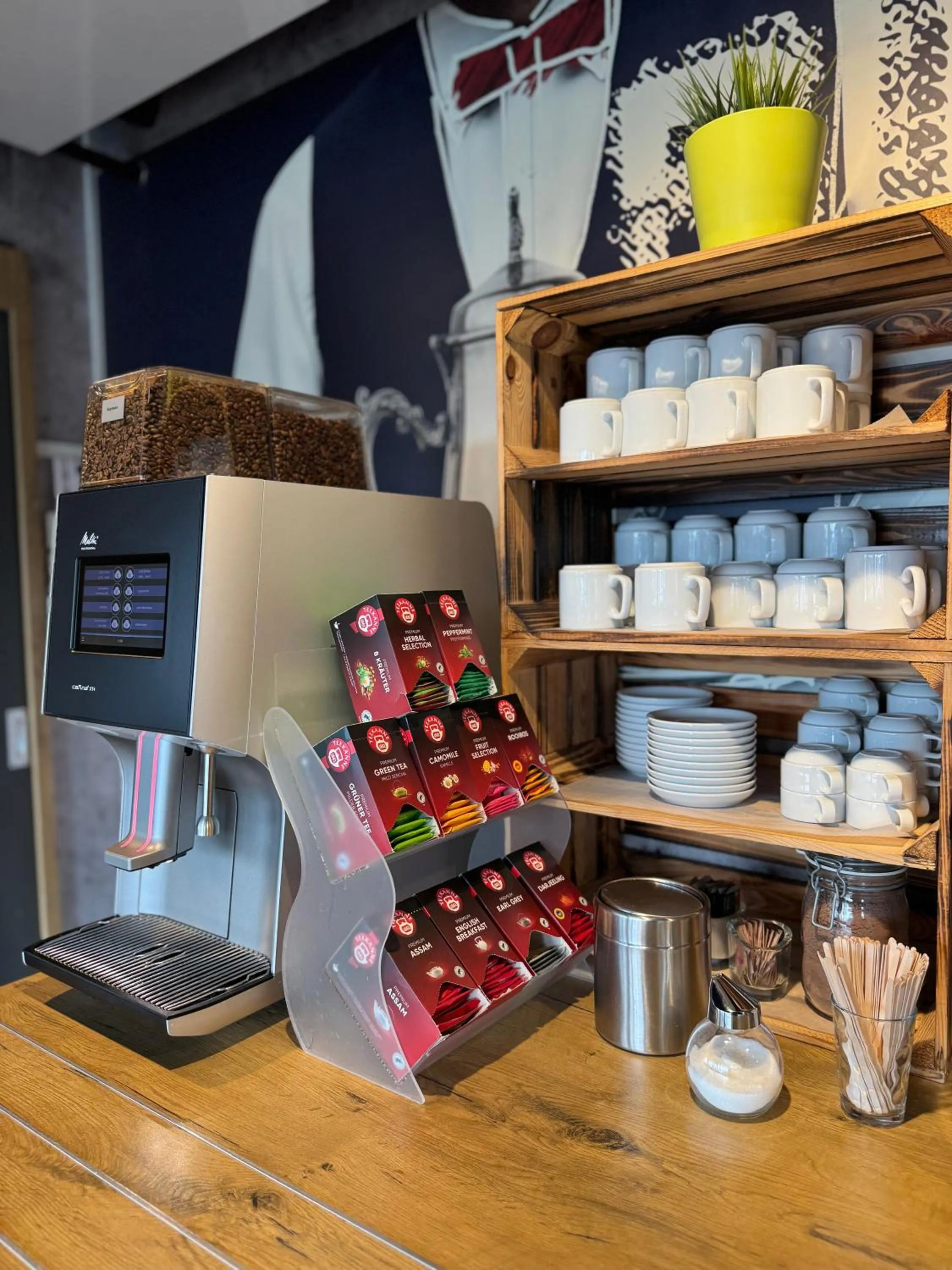 Coffee/tea facilities in Hotel Stay Inn Köln Leverkusen City