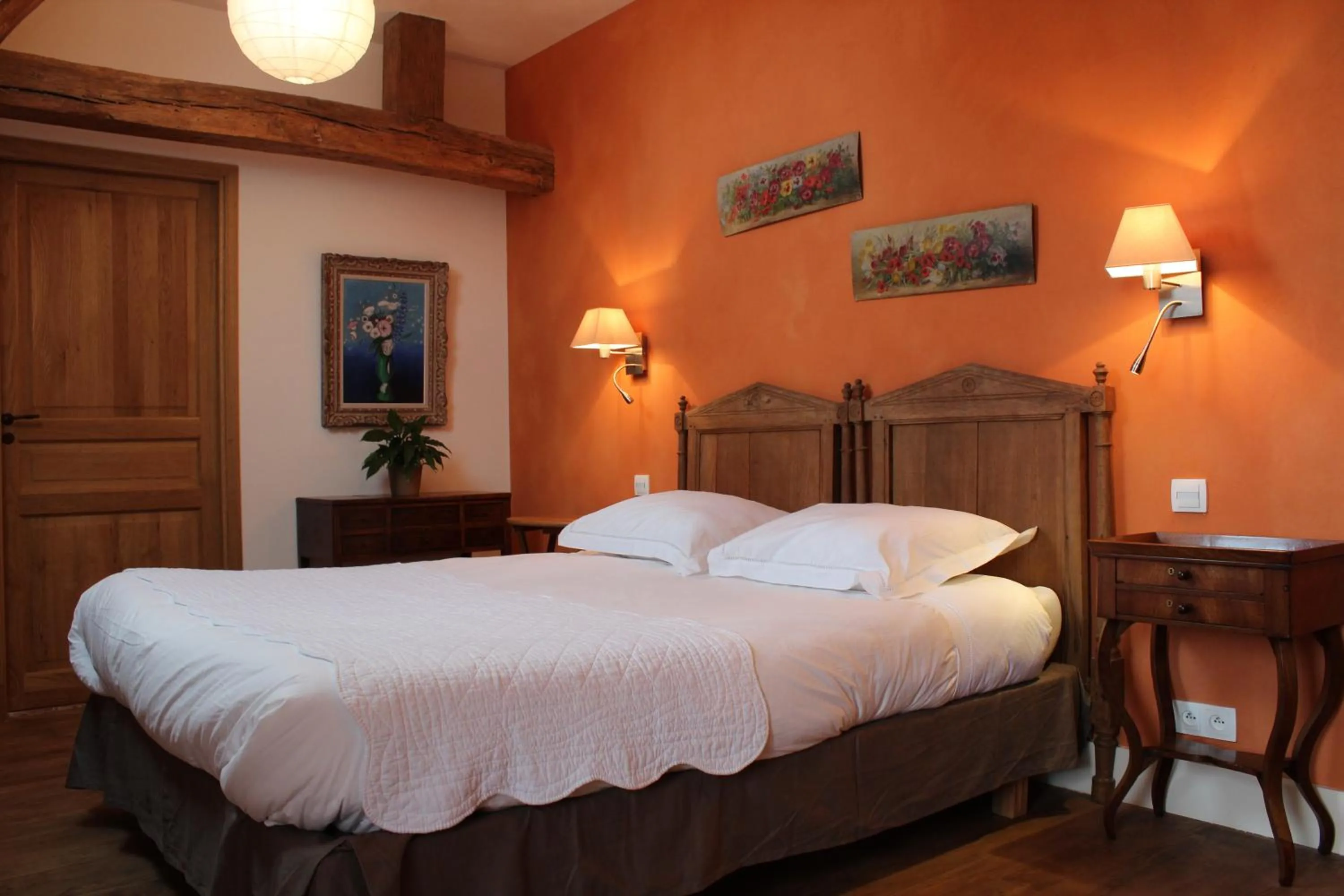 Bed in Chambres d'hôtes de Parseval