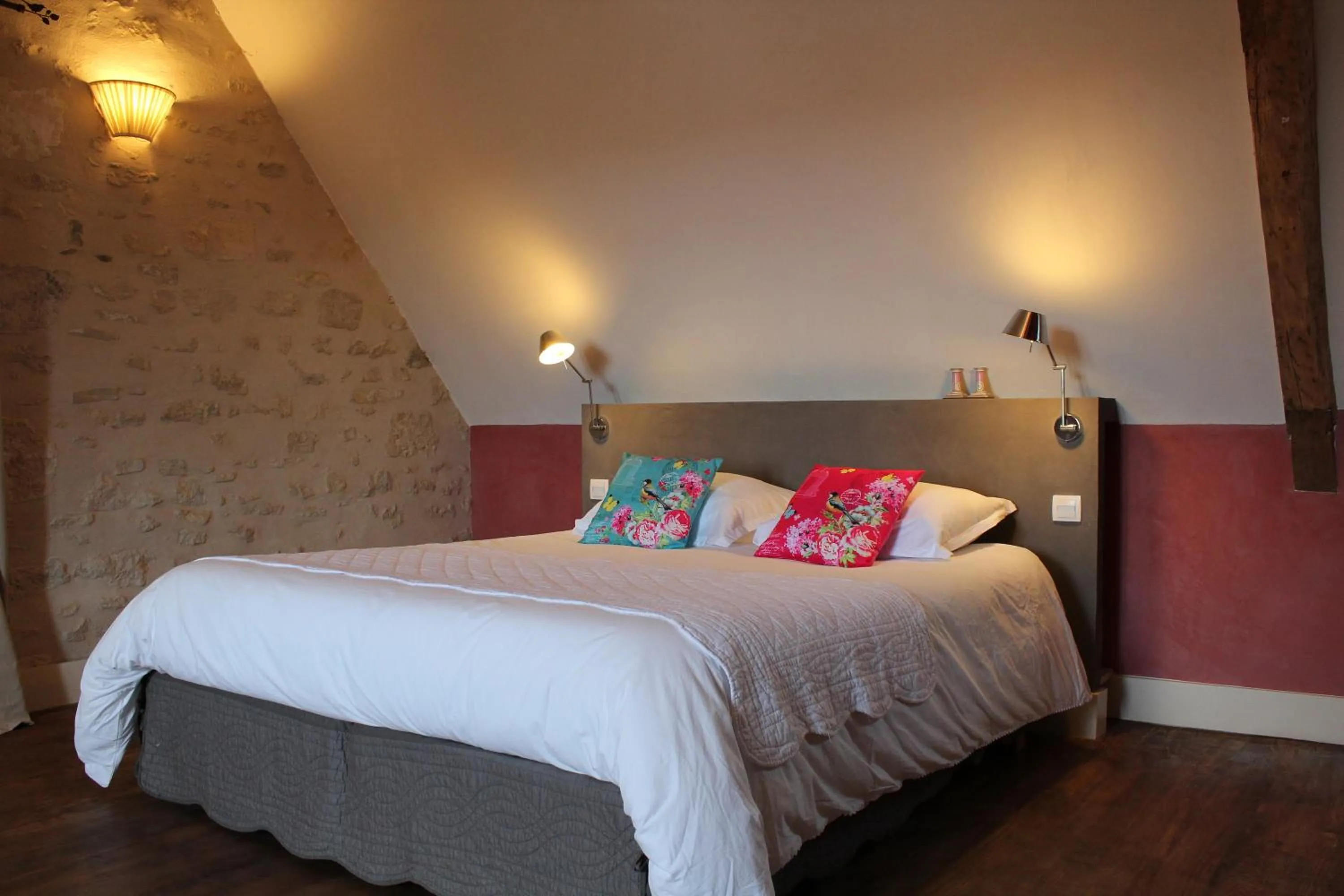 Bed in Chambres d'hôtes de Parseval