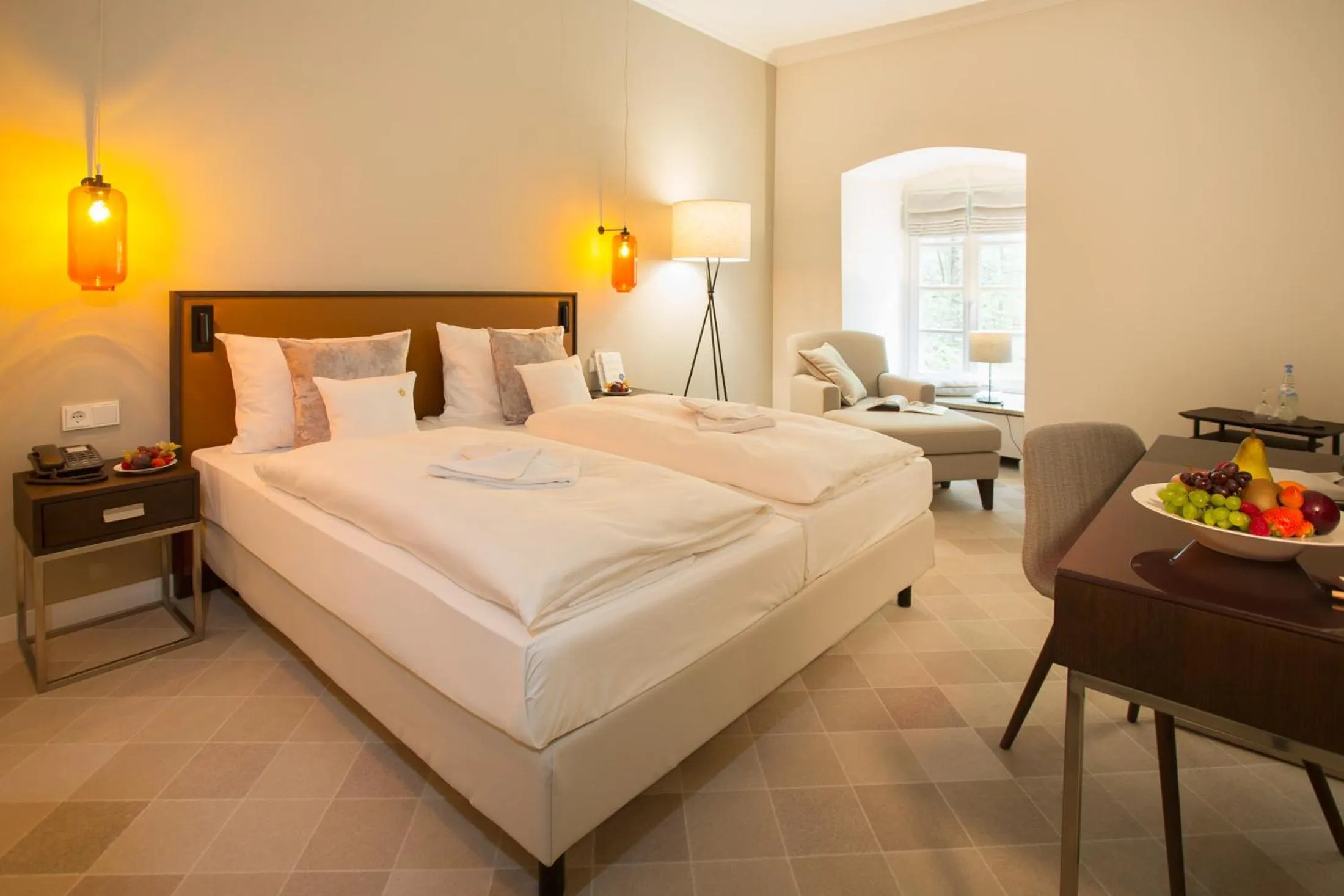 Bed in Romantik Hotel-Restaurant Altenberger Hof