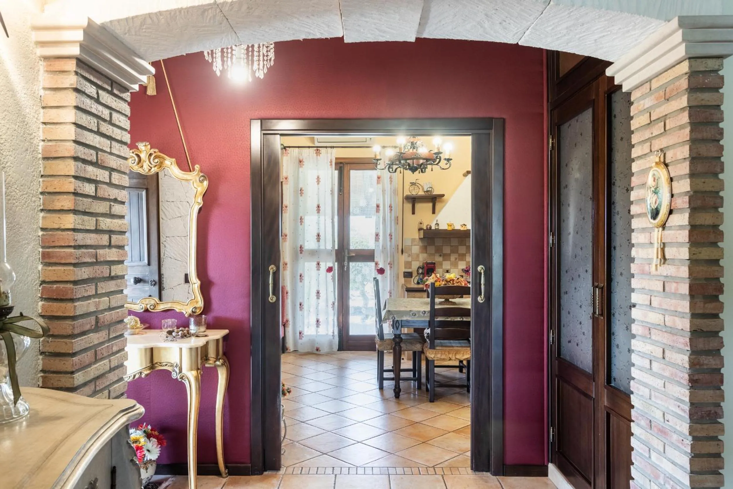 Kitchen or kitchenette in Tramonto Ibleo Resort