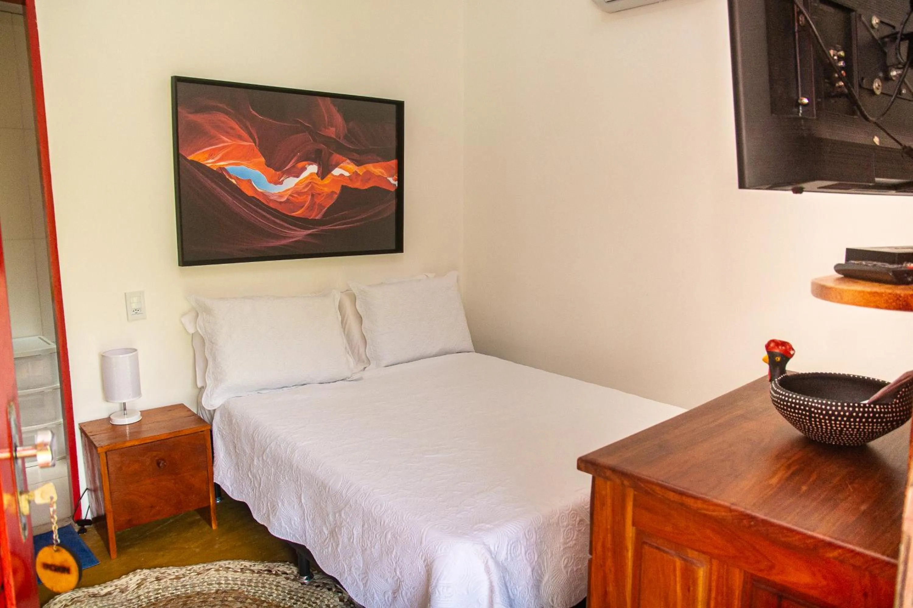 Bed in POUSADA PONTA DA ASA