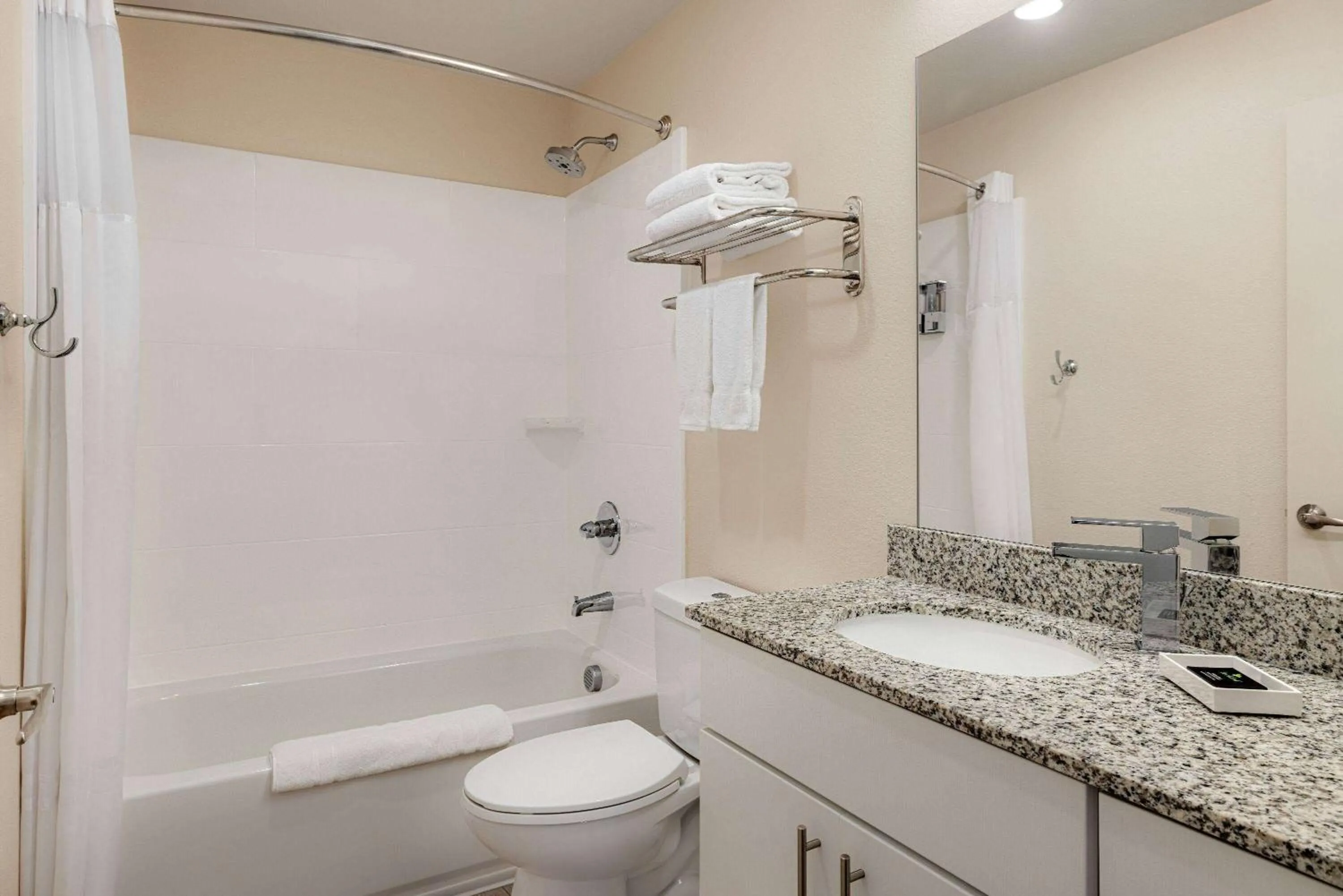Bathroom in WaterWalk Extended Stay Raleigh Durham Research Triangle